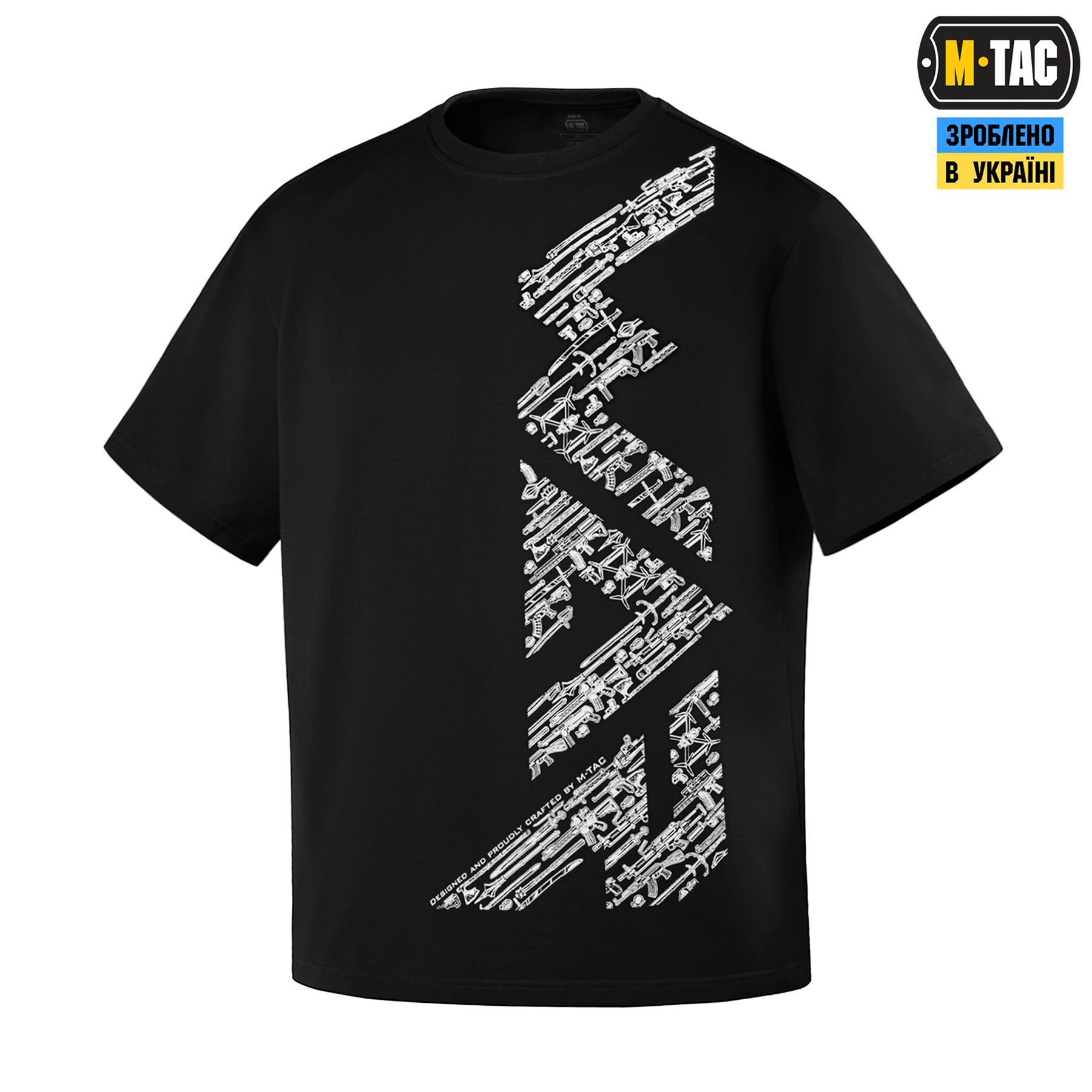 M-Tac футболка WAR Cotton Hard Black/White — 2