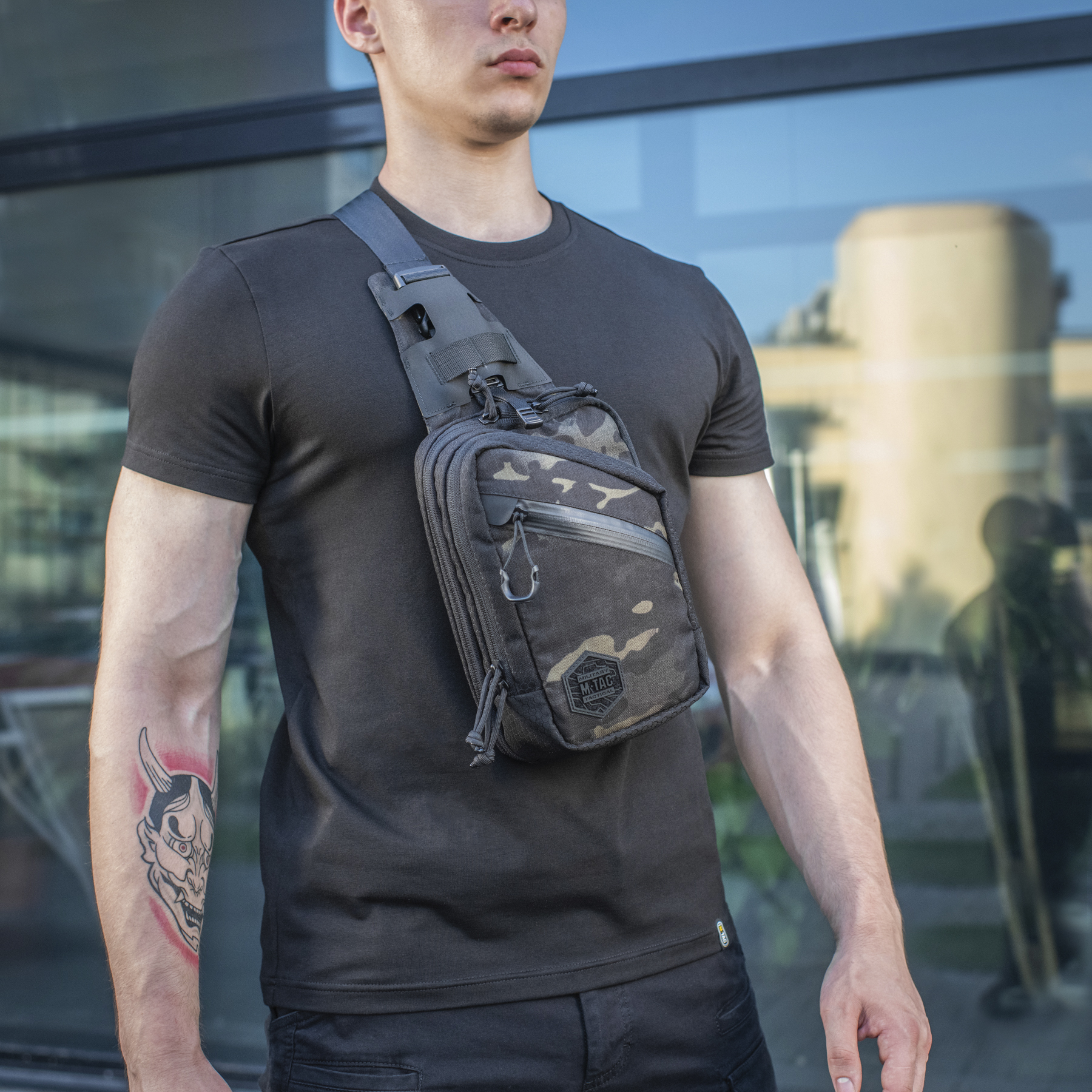 M-Tac сумка Sling Pistol Bag Elite Hex Multicam Black/Black — 10