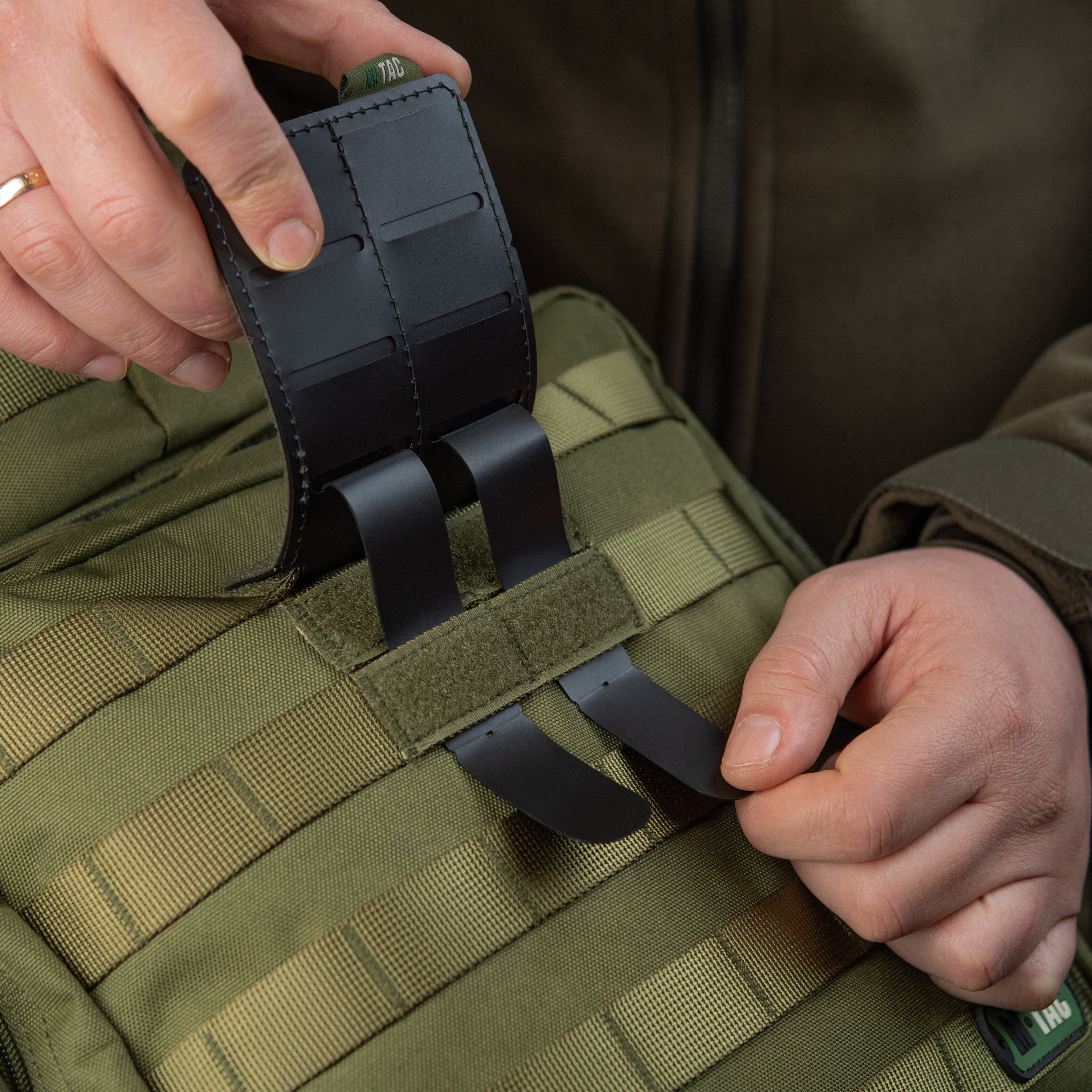 M-Tac панель для нашивок на MOLLE 80x135 Olive — 11