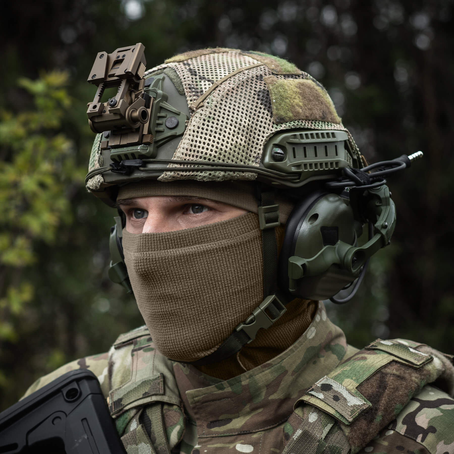 M-Tac шапка-подшлемник микрофлис рип-стоп Tan — 15