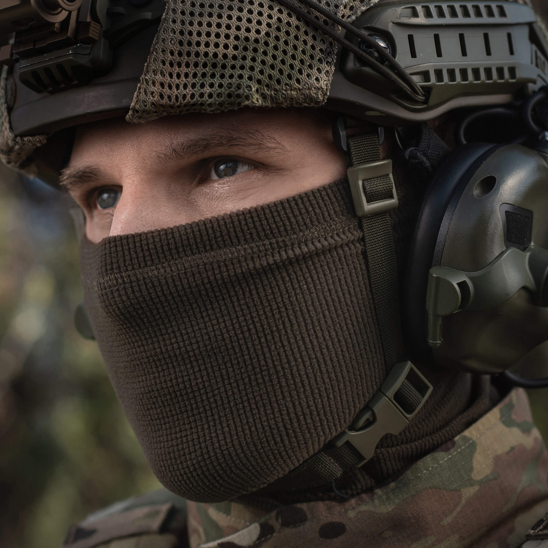 M-Tac шарф-труба длинный микрофлис рип-стоп Dark Olive — 11