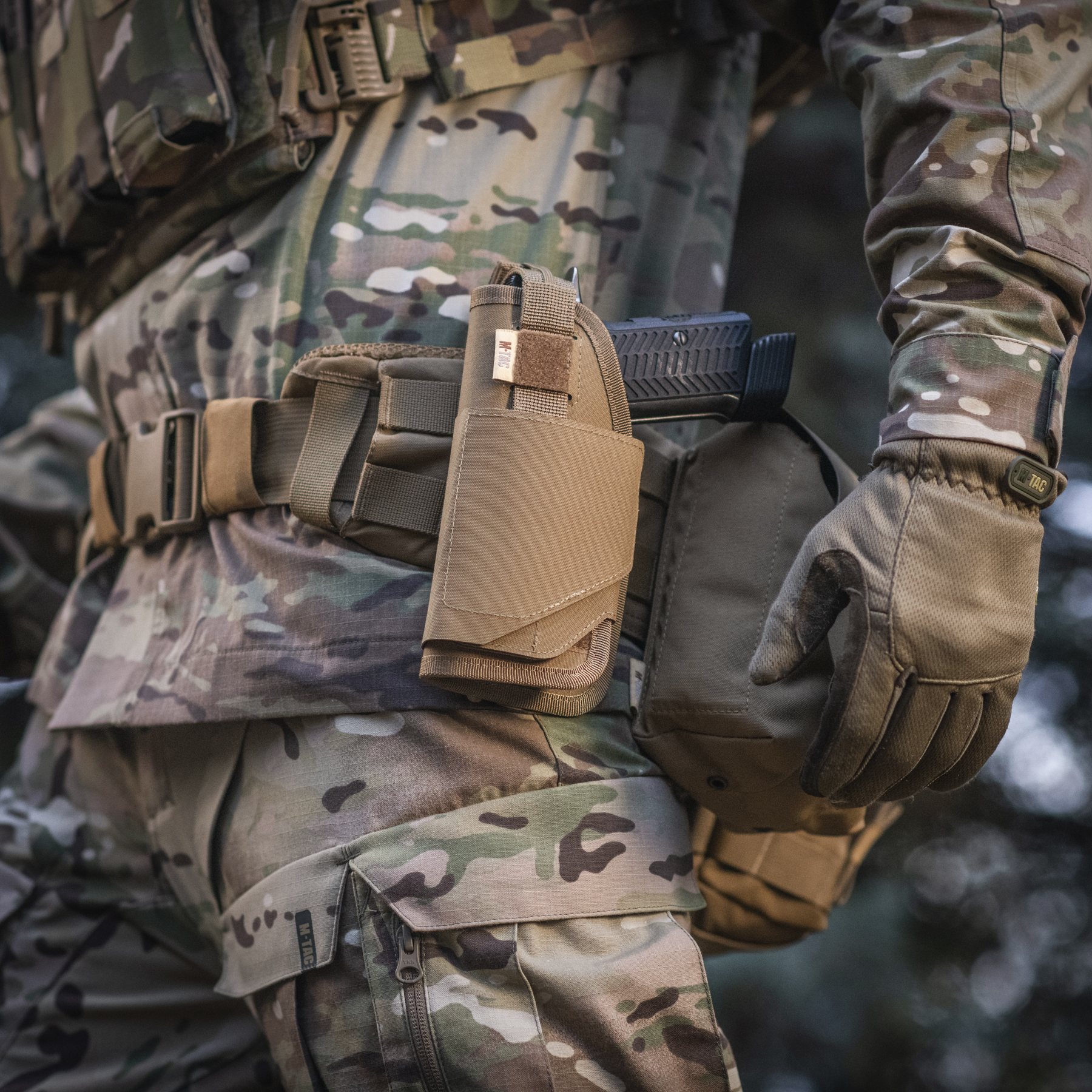 M-Tac кобура универсальная Elite Left Coyote — 10