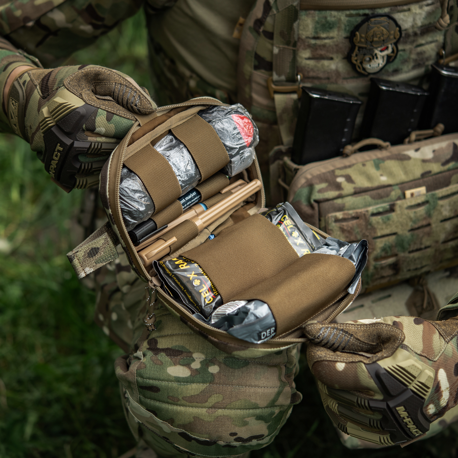 M-Tac подсумок медицинский горизонтальный Large Elite Multicam — 19