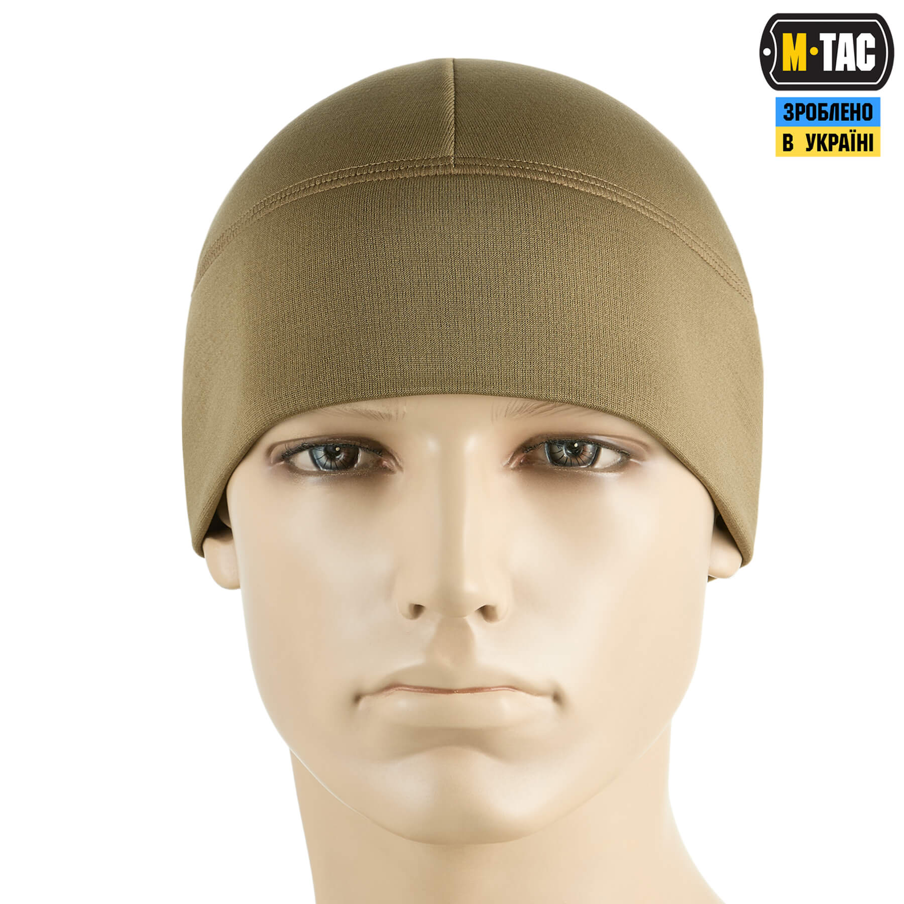 M-Tac шапка-подшлемник микрофлис рип-стоп Tan — 3