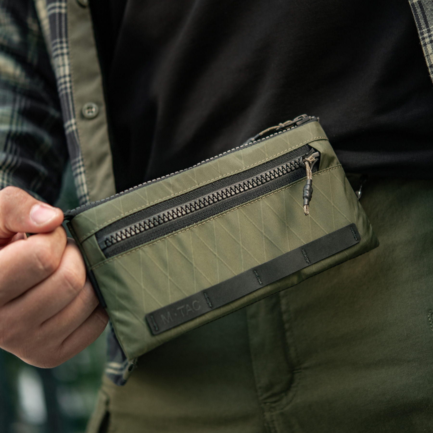 M-Tac кошелек горизонтальный с карабином X-Pac Elite Ranger Green — 17