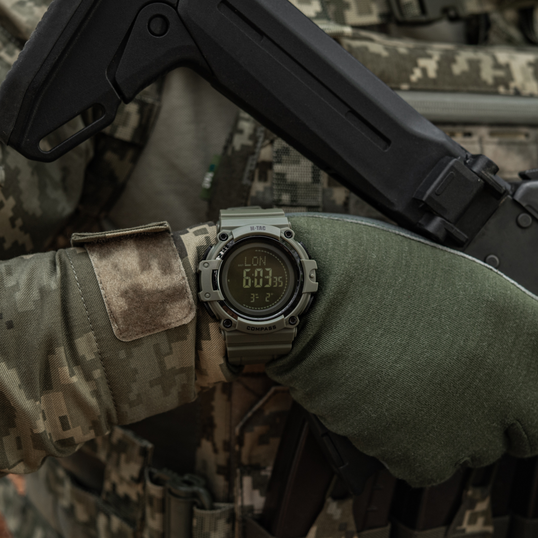 M-Tac часы тактические с компасом 2233 Army Green — 7