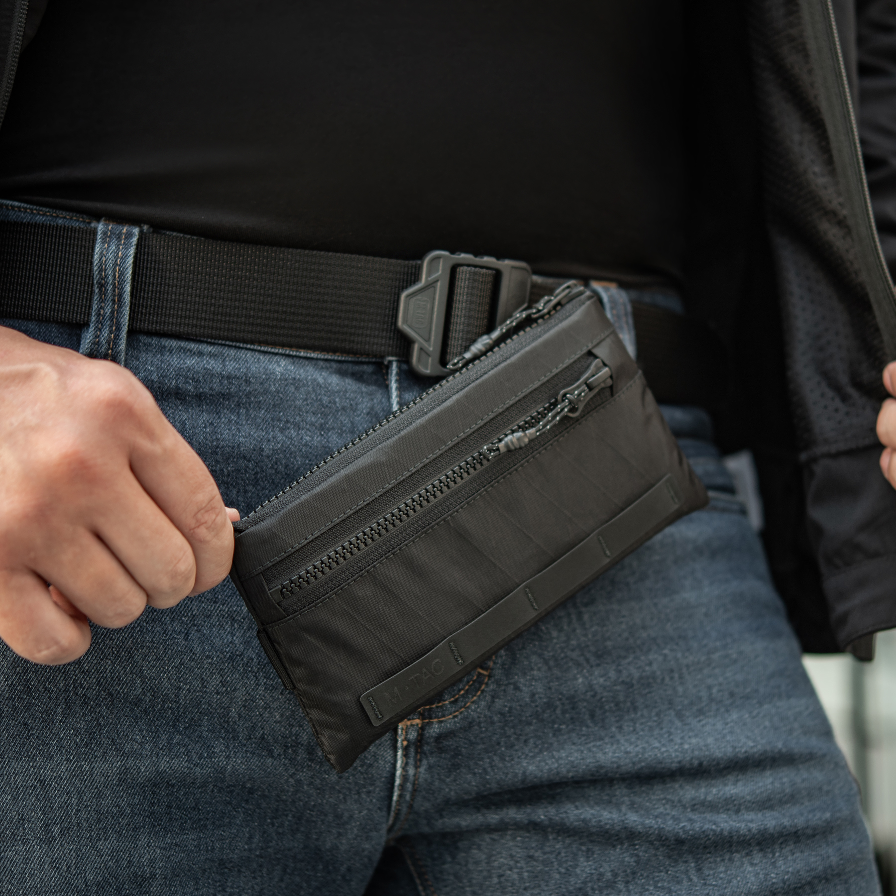 M-Tac кошелек горизонтальный с карабином X-Pac Elite Black — 19