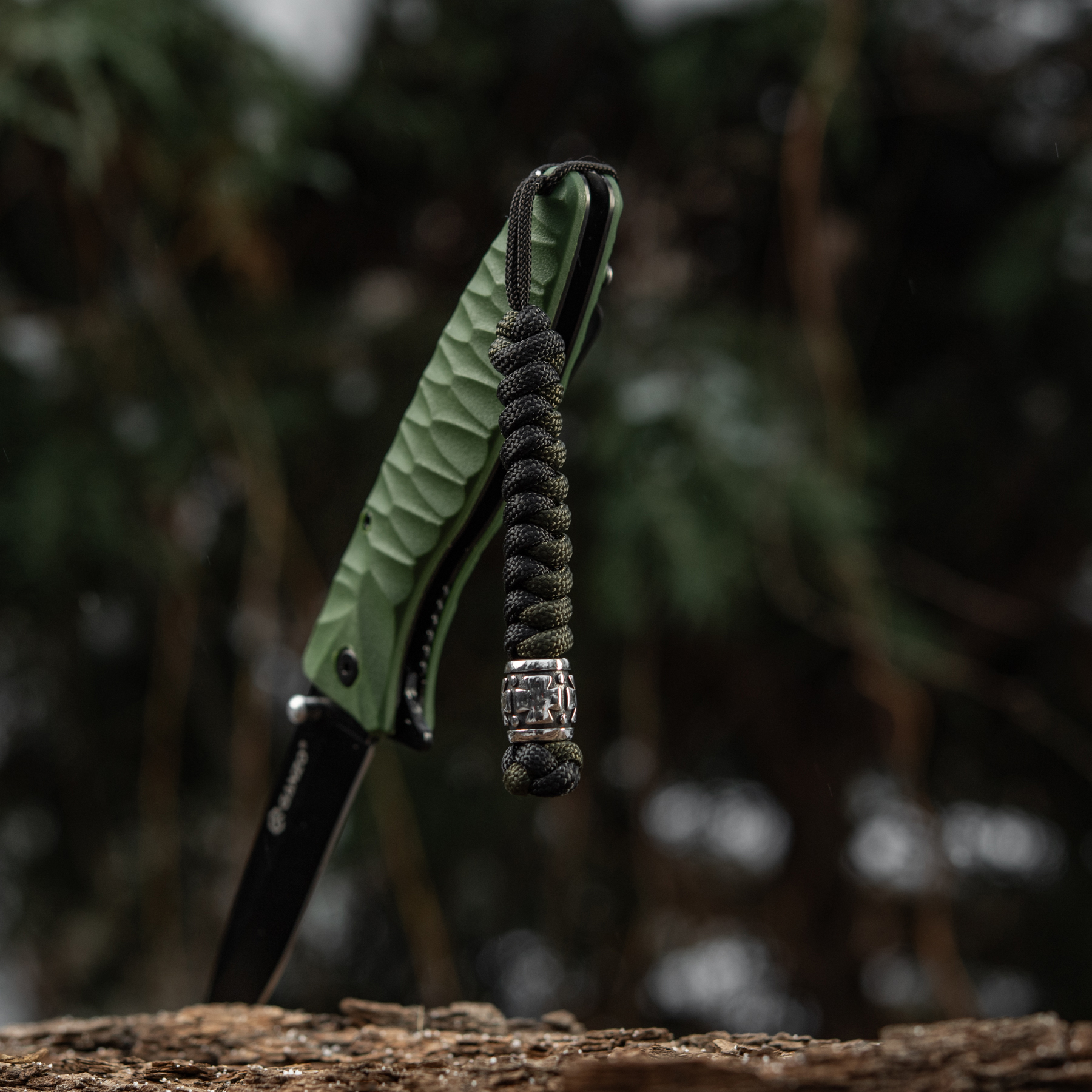 M-Tac темляк Viper Козацкий Крест V.2 Steel Black&Olive — 5