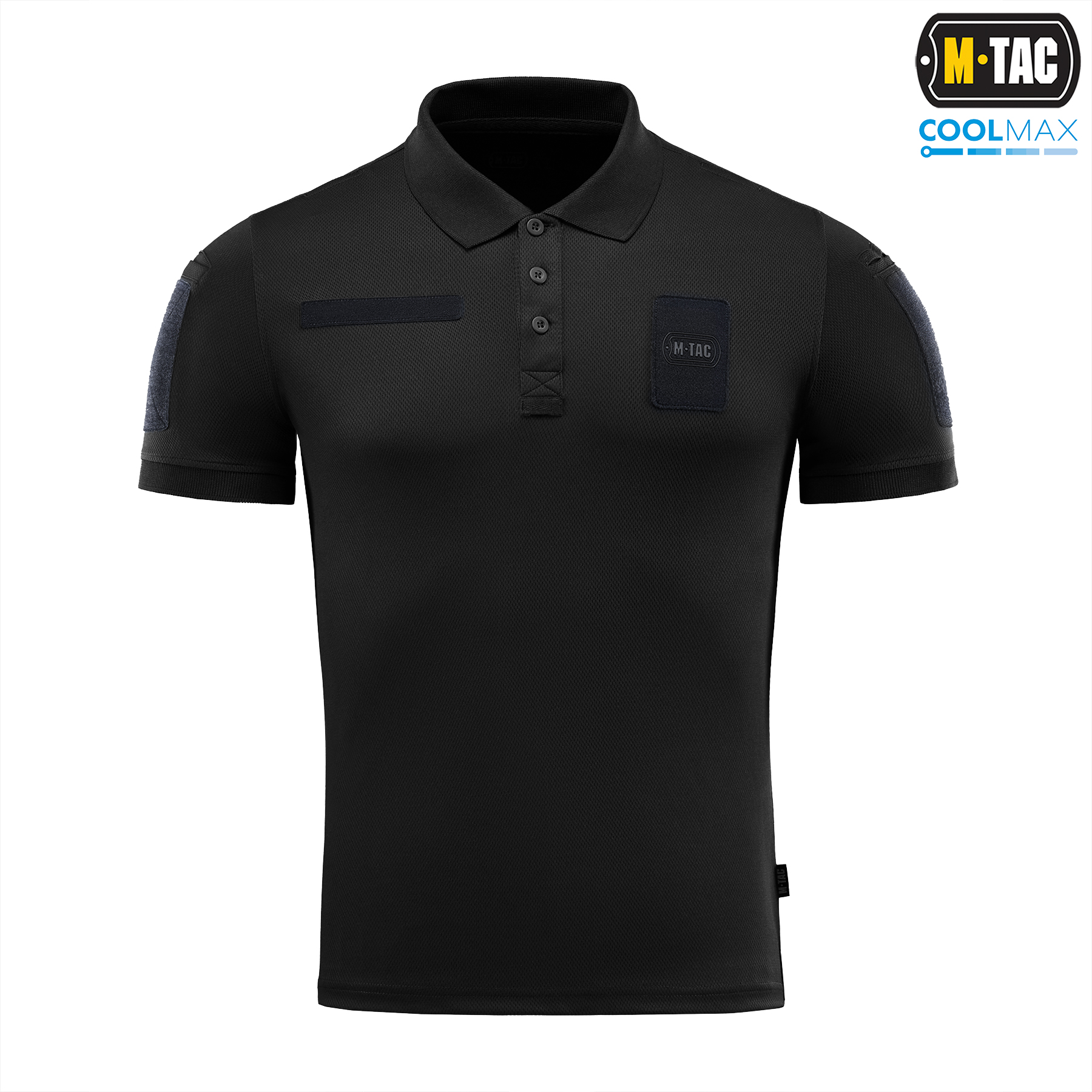 M-Tac поло Elite Coolmax Black/Dark Navy Blue — 3