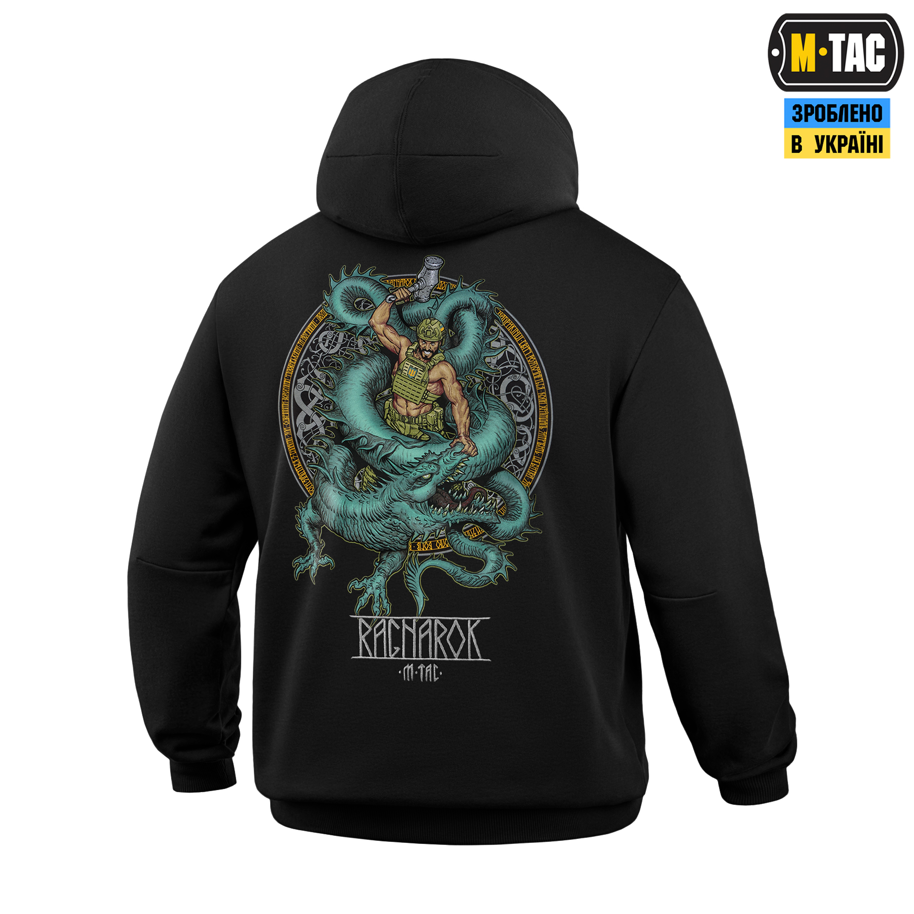 M-Tac кофта Hoodie Ragnarok Cotton Hard Black — 6