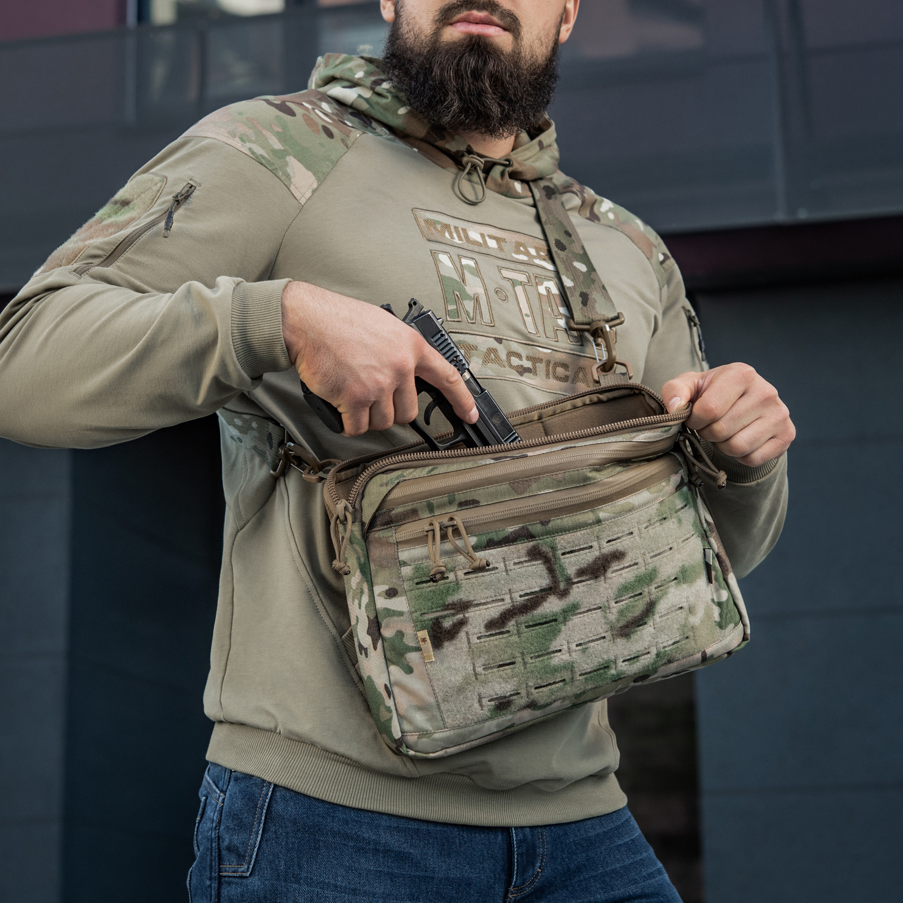 M-Tac сумка Admin Bag Large Elite с липучкой Multicam — 32