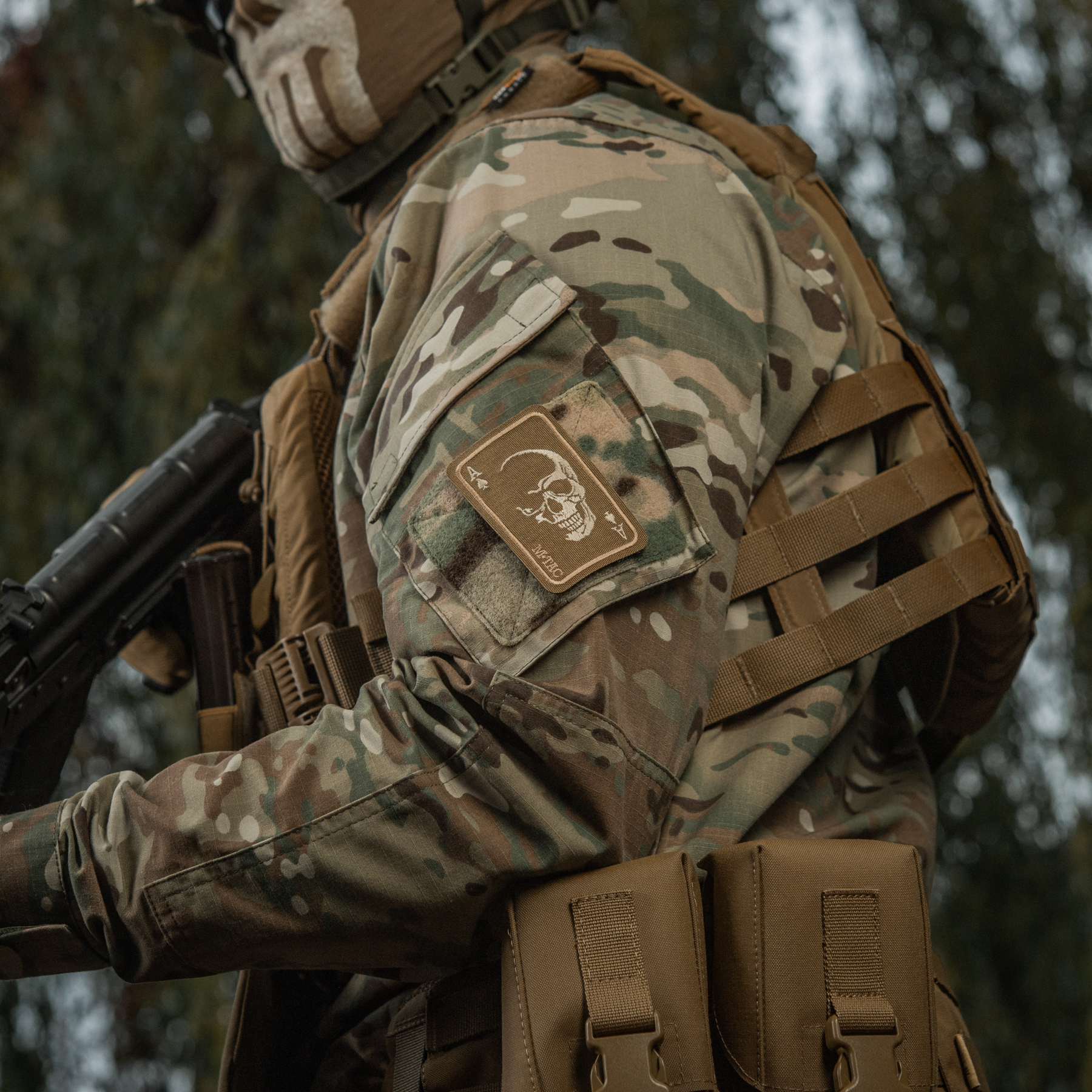 M-Tac нашивка Face of war (вишивка) Coyote — 4