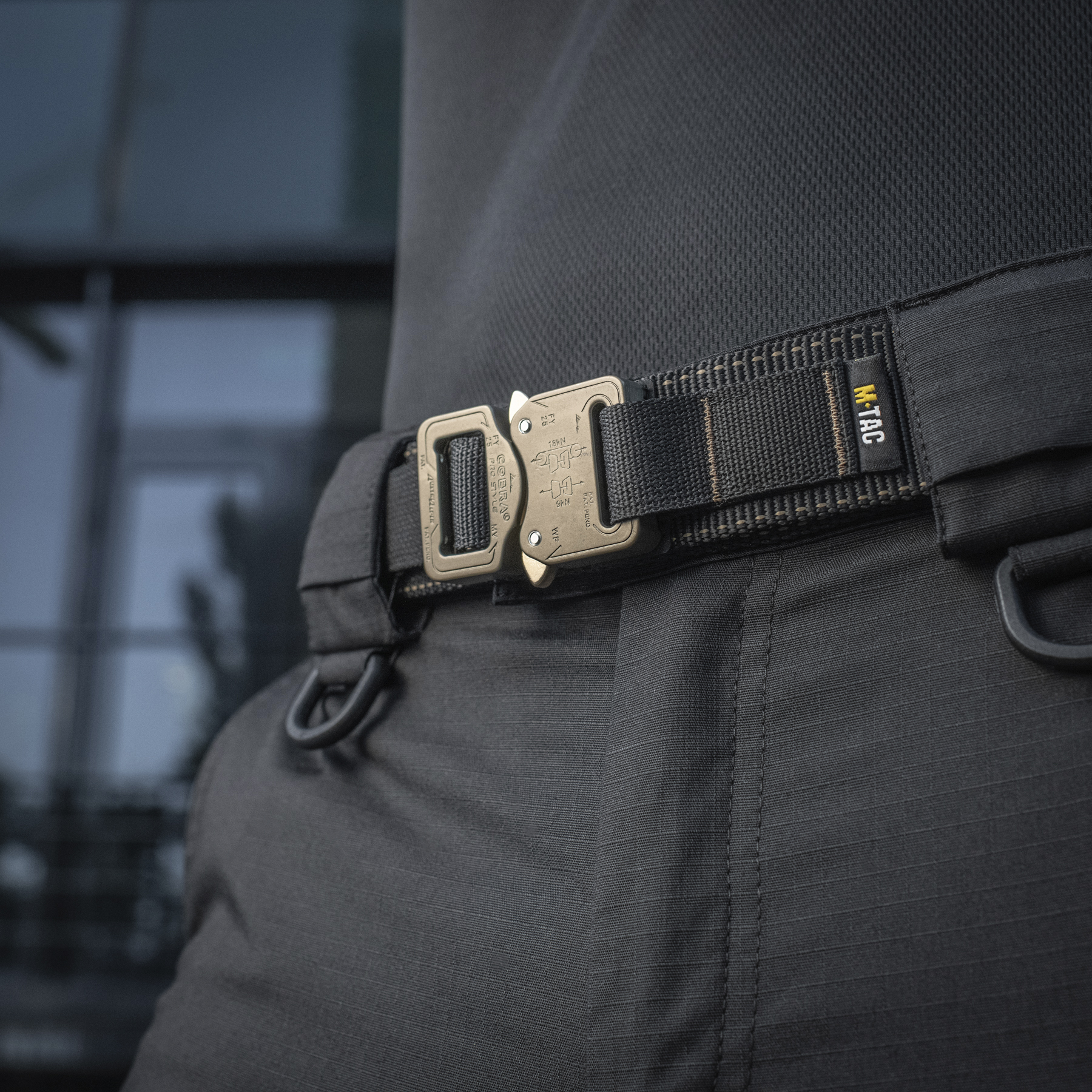 M-Tac ремень Cobra Buckle Belt Black — 6