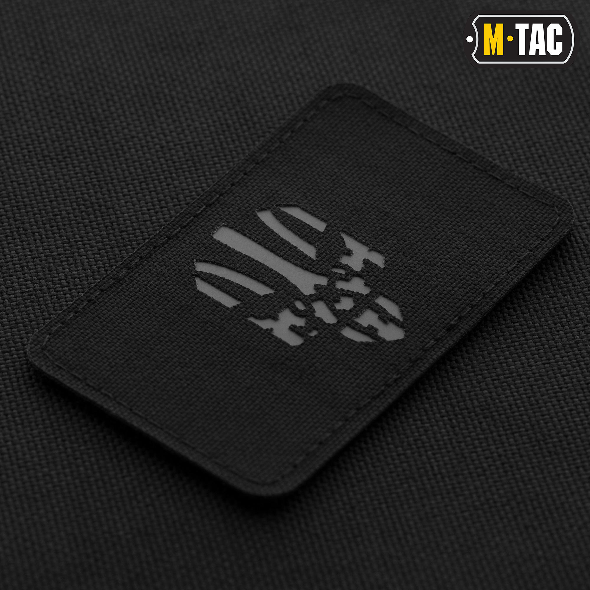 M-Tac нашивка Месник горизонтальная Laser Cut Black/Grey — 3