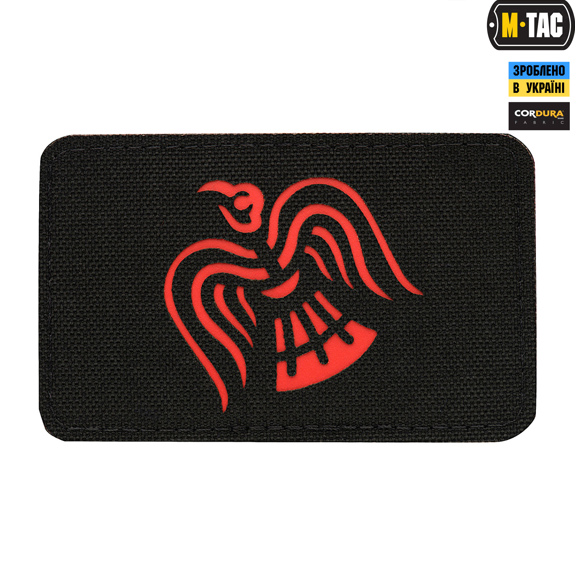 M-Tac нашивка Стяг Крука Laser Cut Black/Red — 2