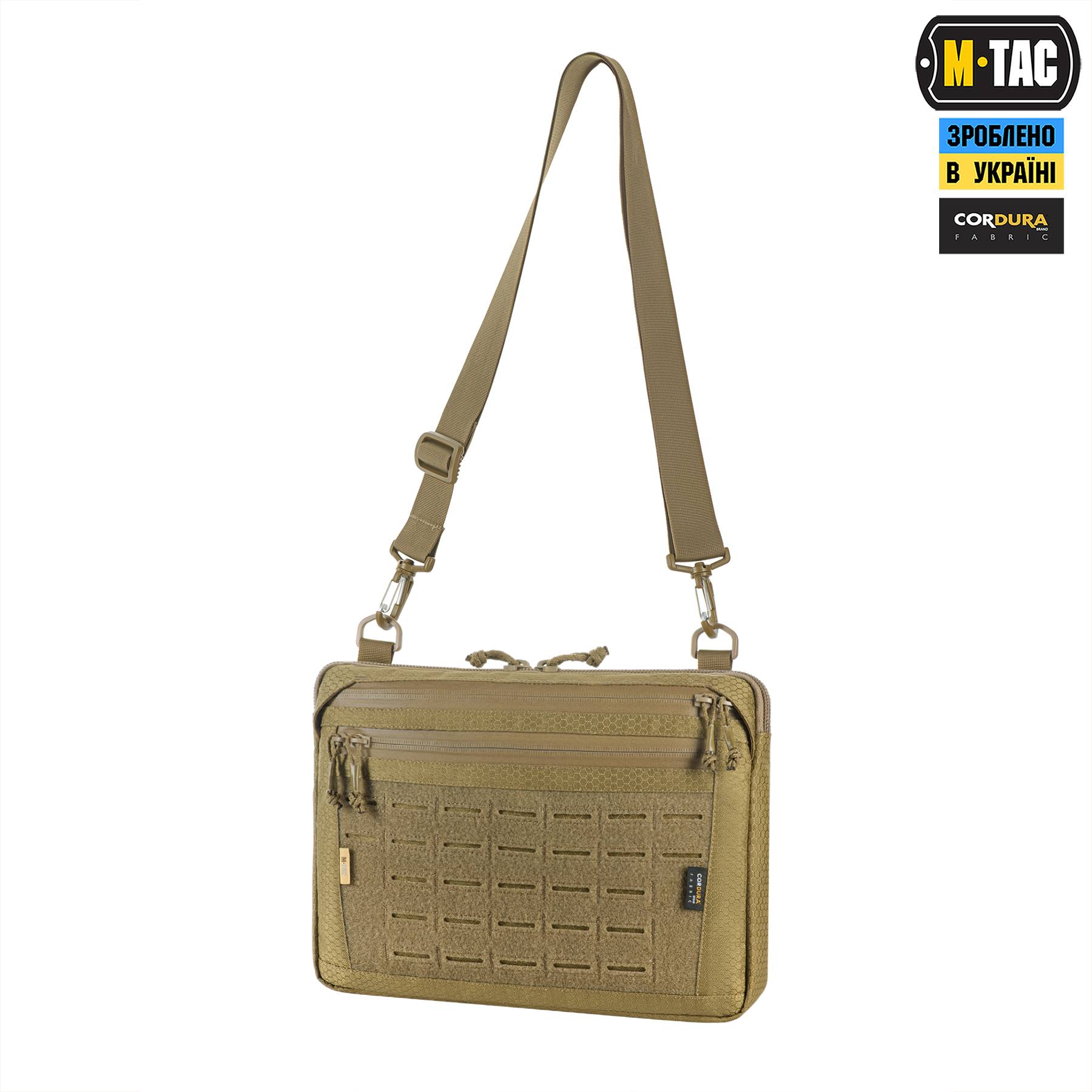 M-Tac сумка Admin Bag Large Elite с липучкой Hex Coyote — 6