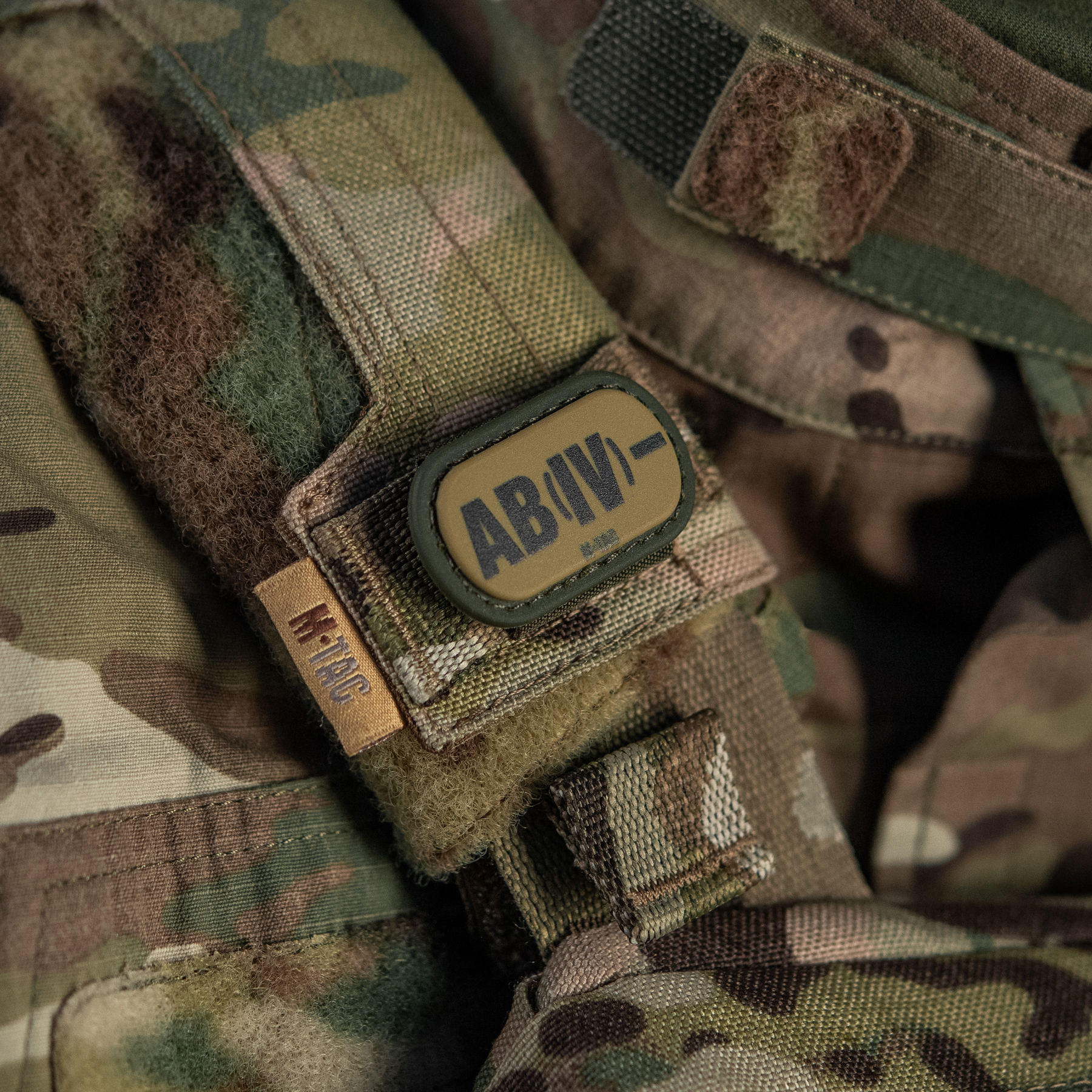 M-Tac MOLLE Patch группа крови AB (IV) - PVC Ranger Green — 7