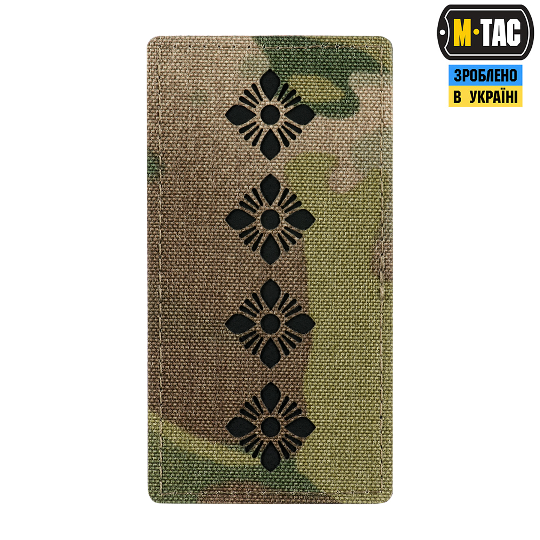 M-Tac погон на липучке капитан Multicam — 2