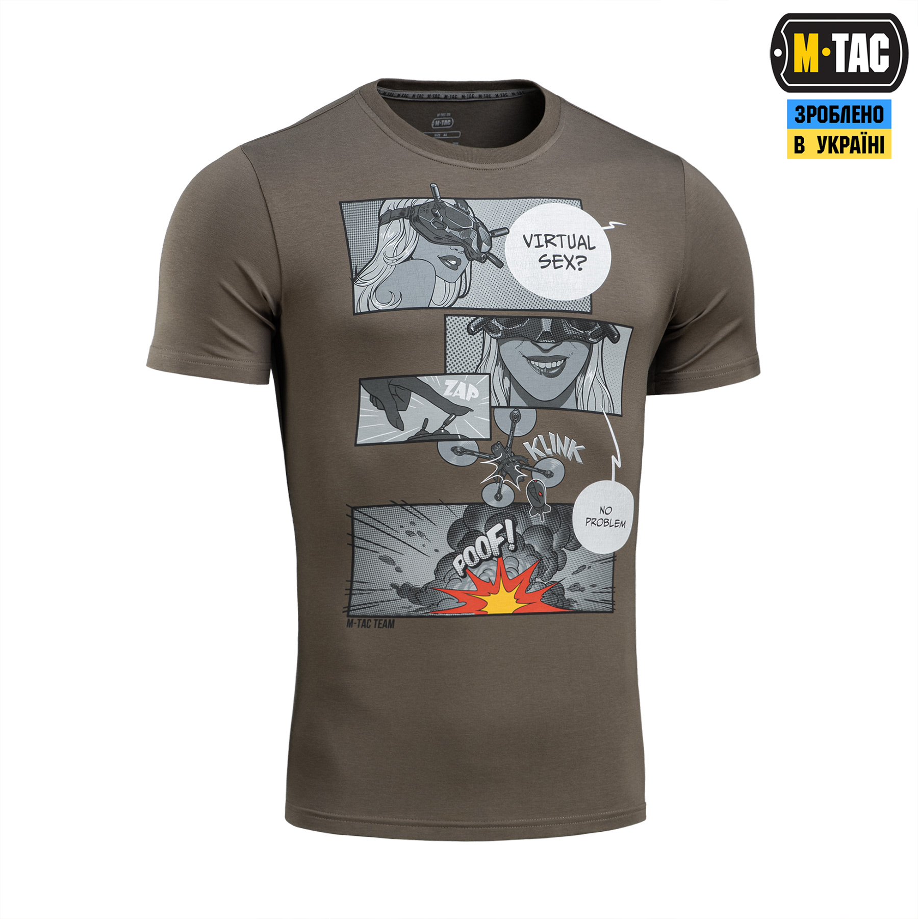 M-Tac футболка Comics Drone Girl Dark Olive — 4