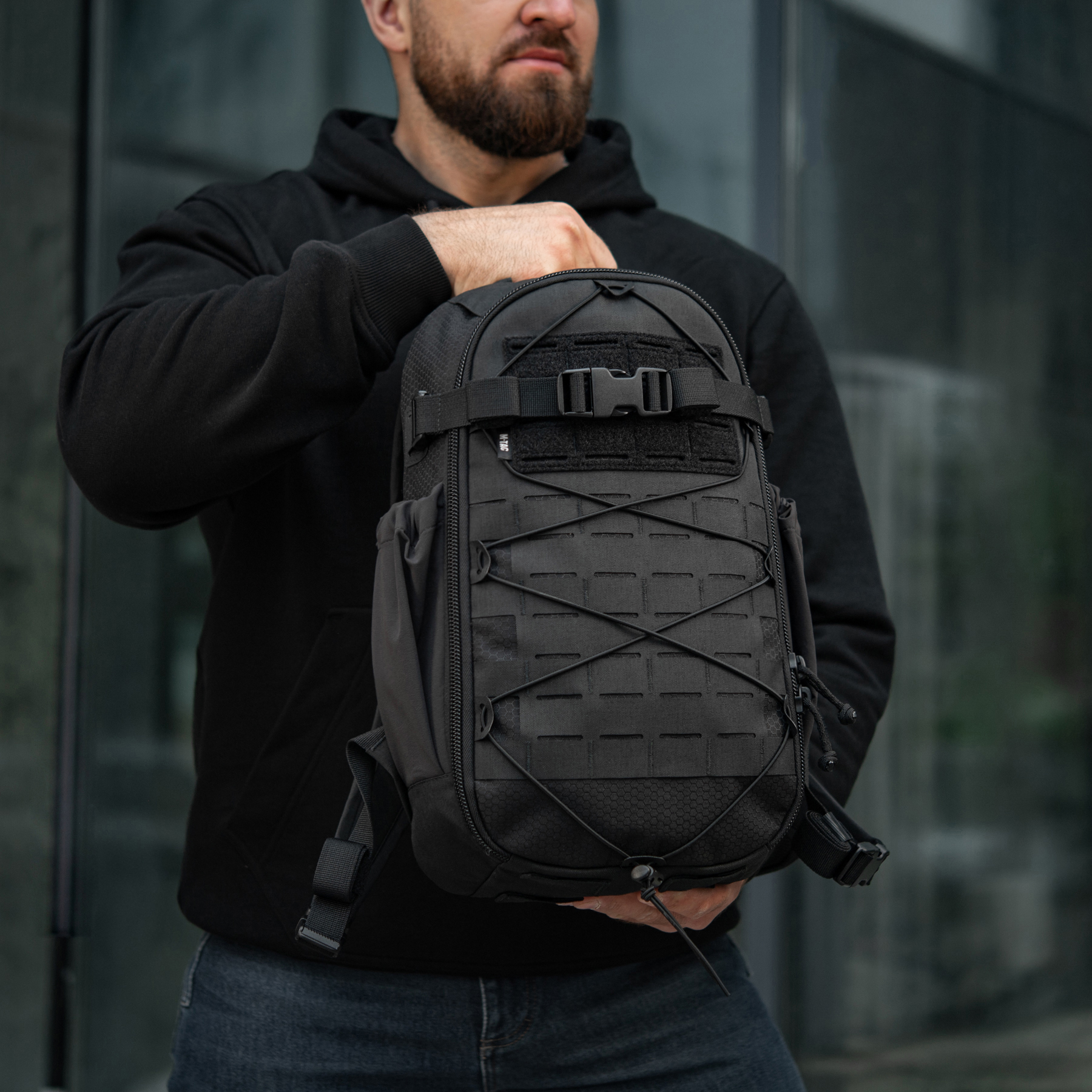 M-Tac рюкзак Sturm с эргономичными лямками Elite Black — 40