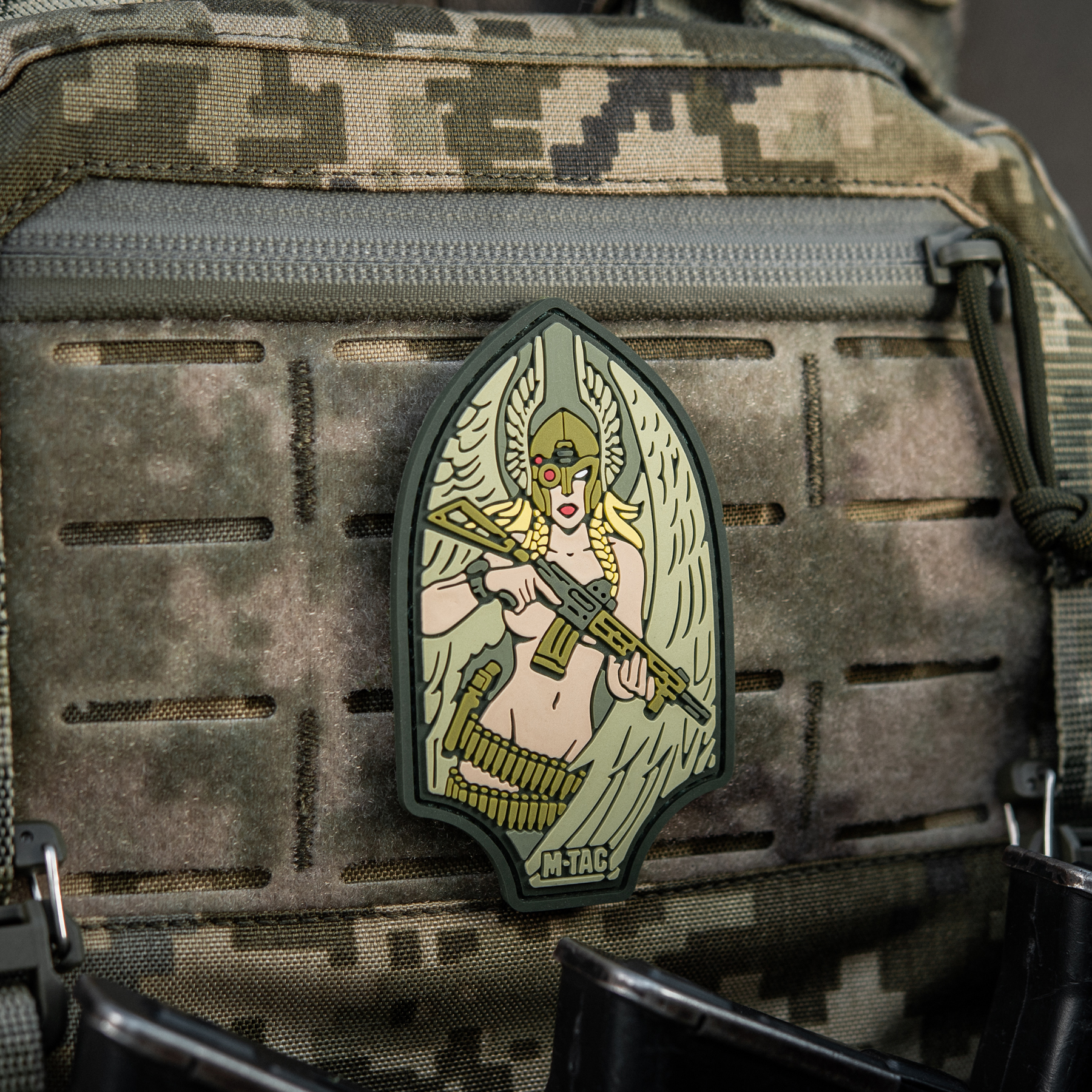 M-Tac нашивка Піка Валькірія PVC olive — 6