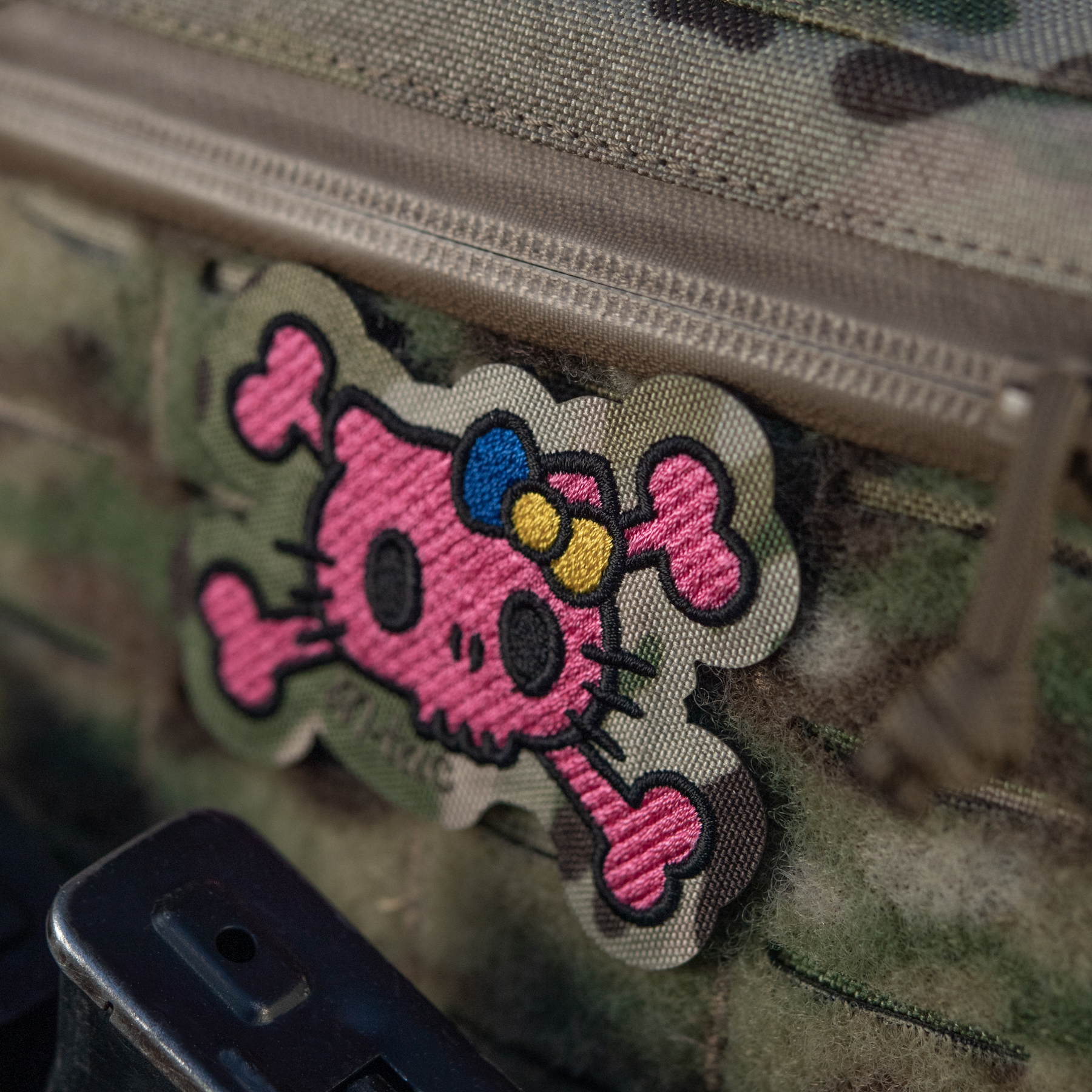 M-Tac нашивка KITTY (вышивка) Pink/Multicam — 4