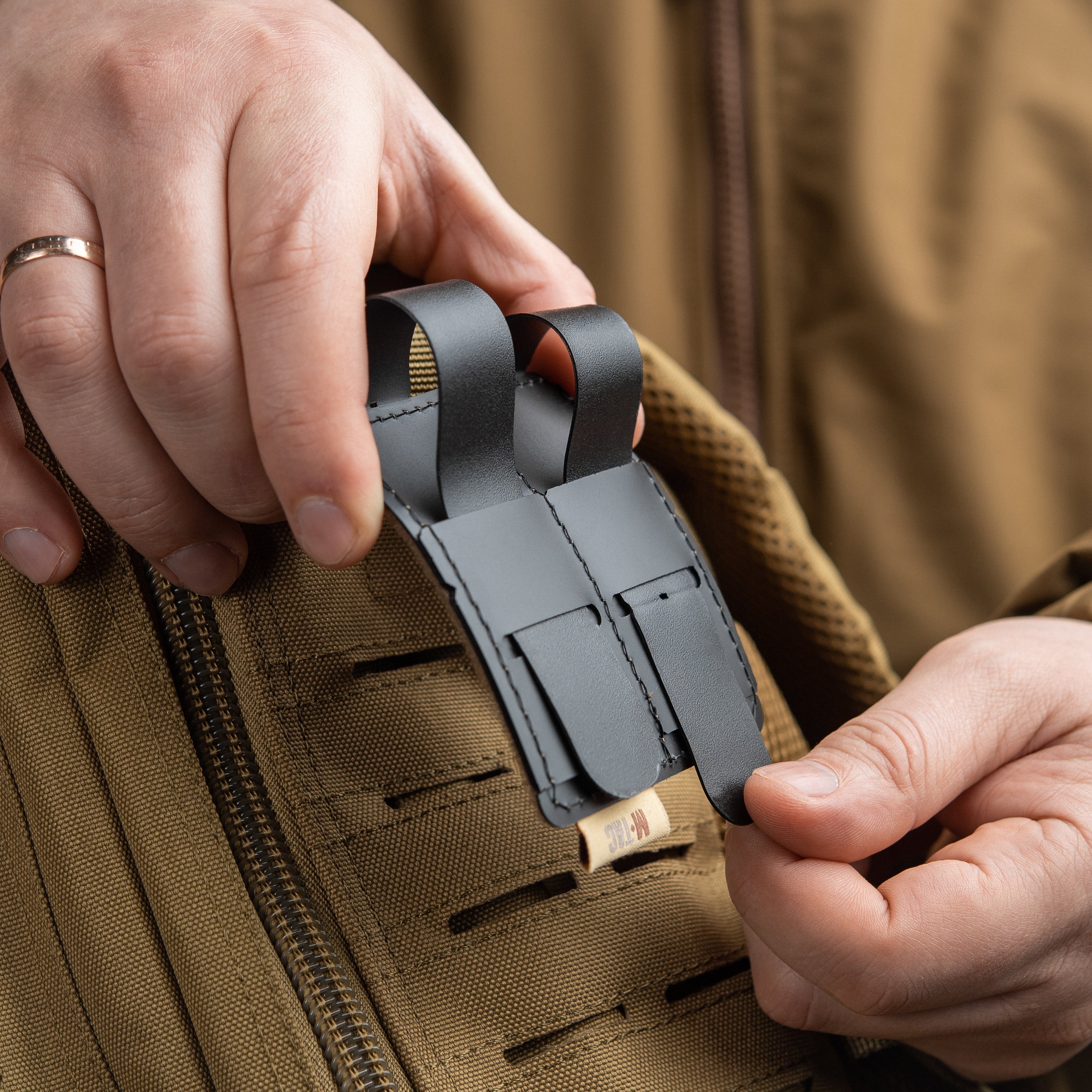 M-Tac панель для нашивок на MOLLE 80x85 Coyote — 9