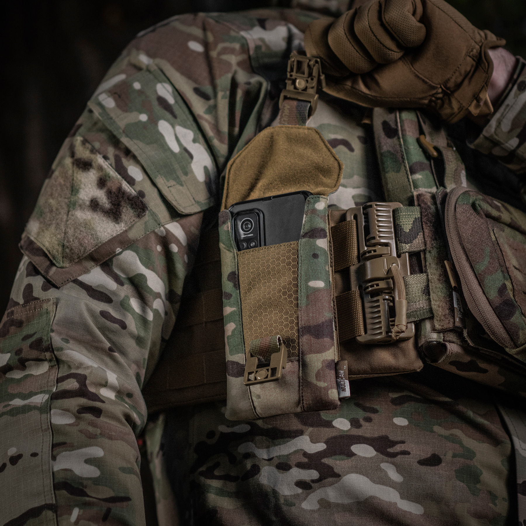 M-Tac подсумок для смартфона Elite Large Hex Multicam/Coyote — 14
