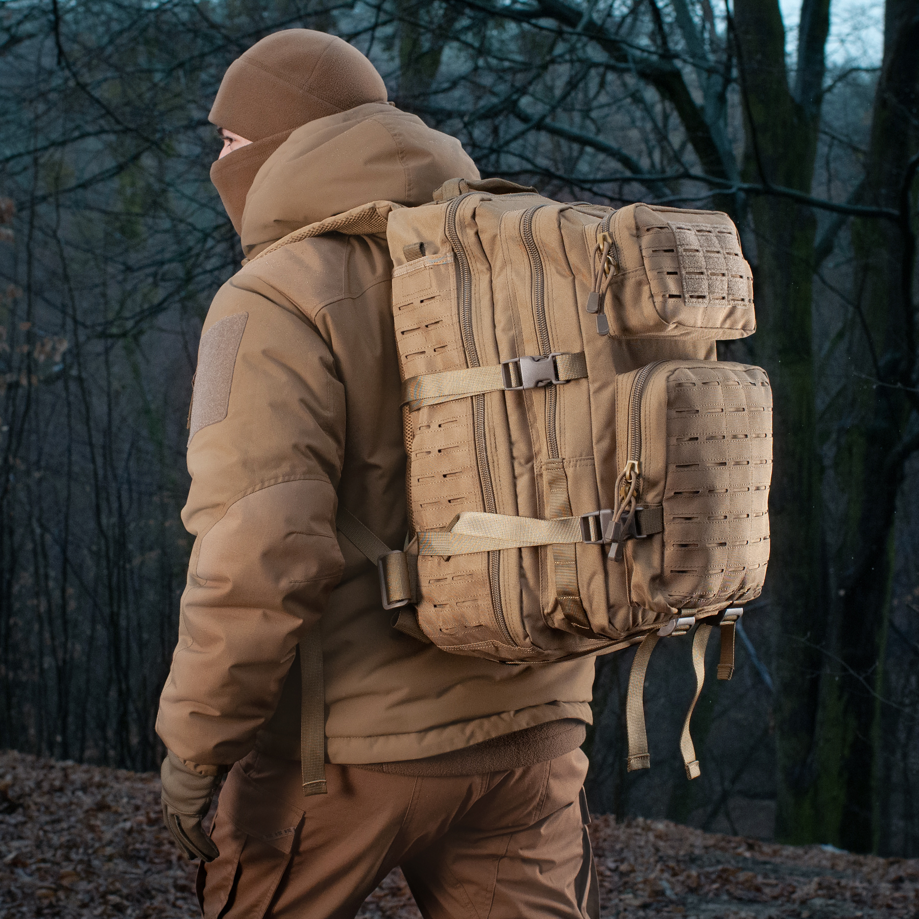 M-Tac рюкзак Large Assault Pack Laser Cut Tan — 16