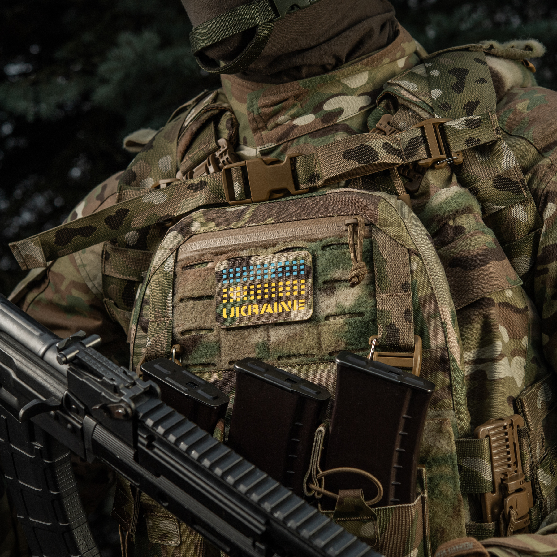 M-Tac нашивка Ukraine Laser Cut Multicam/Yellow/Blue/GID — 6