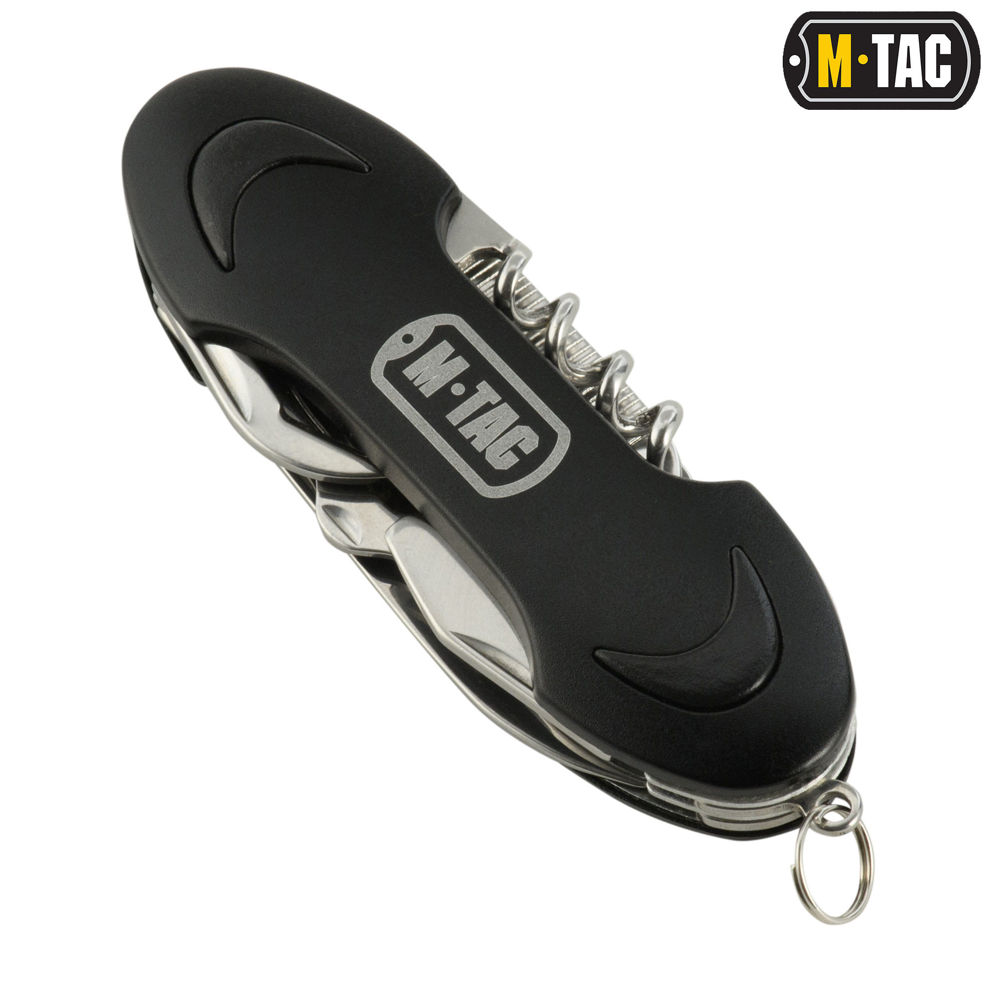 M-Tac нож складной Type 2 малый (7 инструментов) Black/Steel — 4