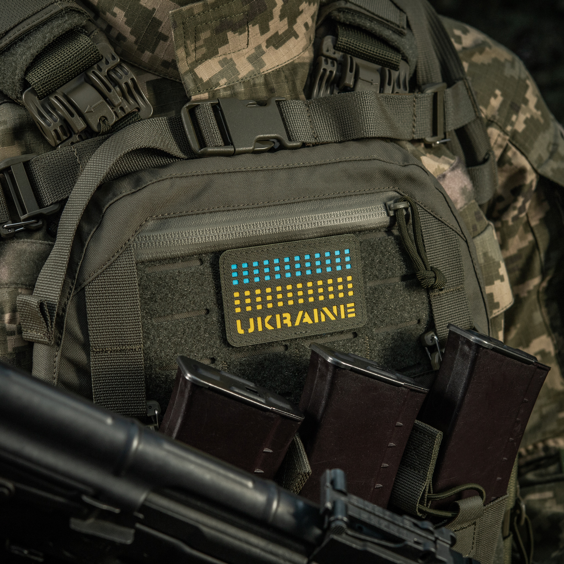 M-Tac нашивка Ukraine Laser Cut Ranger Green/Yellow/Blue/GID — 9