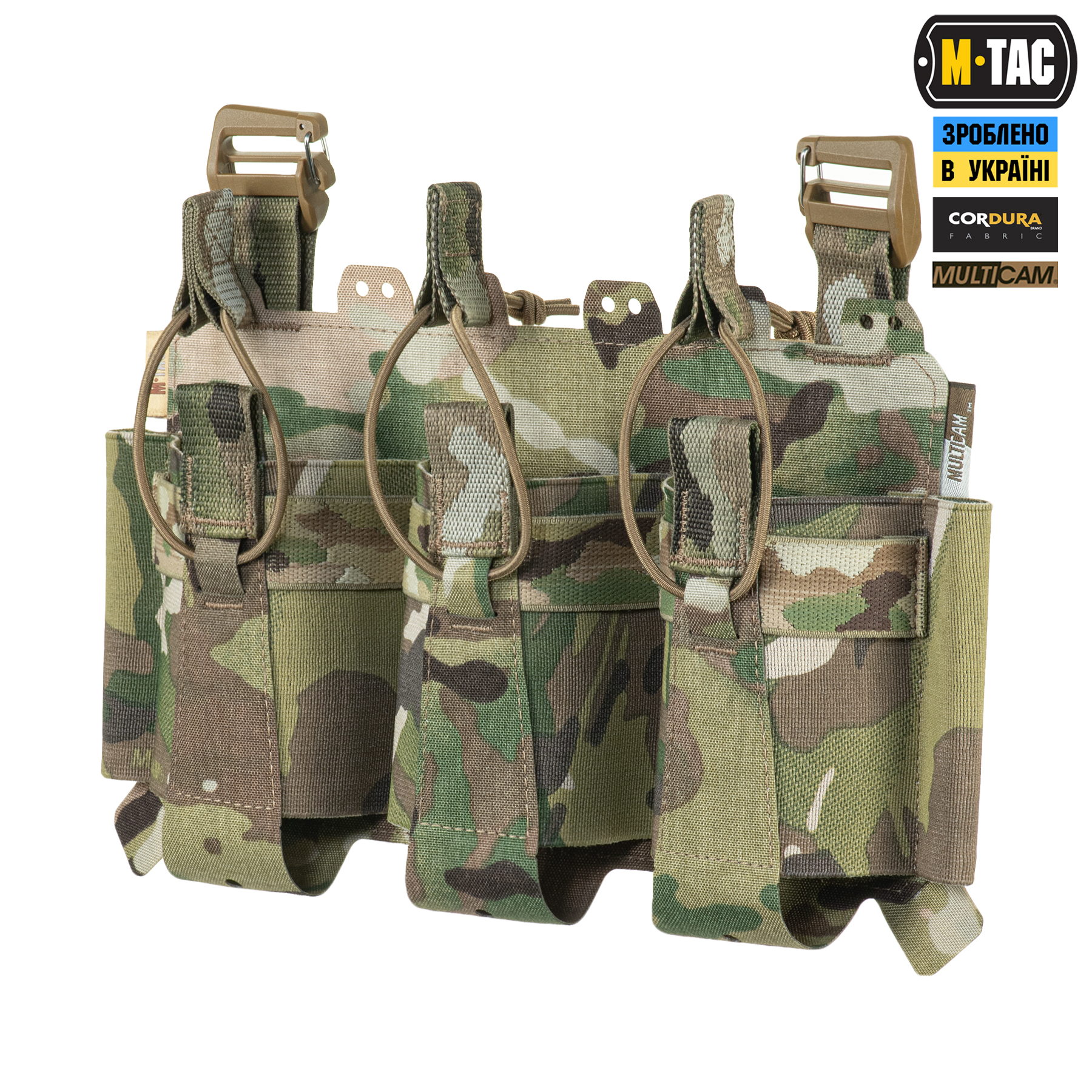 M-Tac передняя панель для плитоноски Cuirass QRS на три магазина Multicam — 2