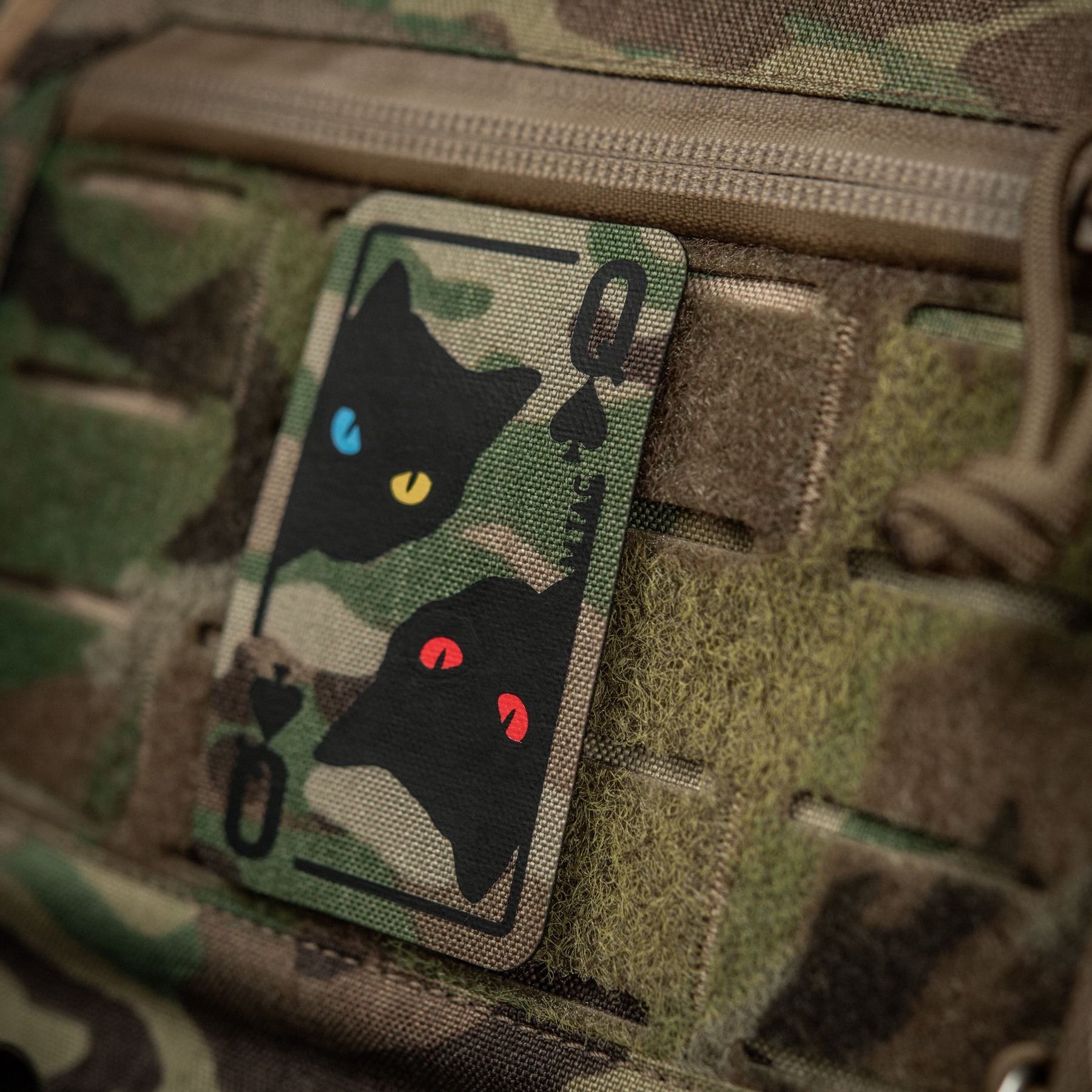 M-Tac нашивка Queen of spades Multicam/Black — 8