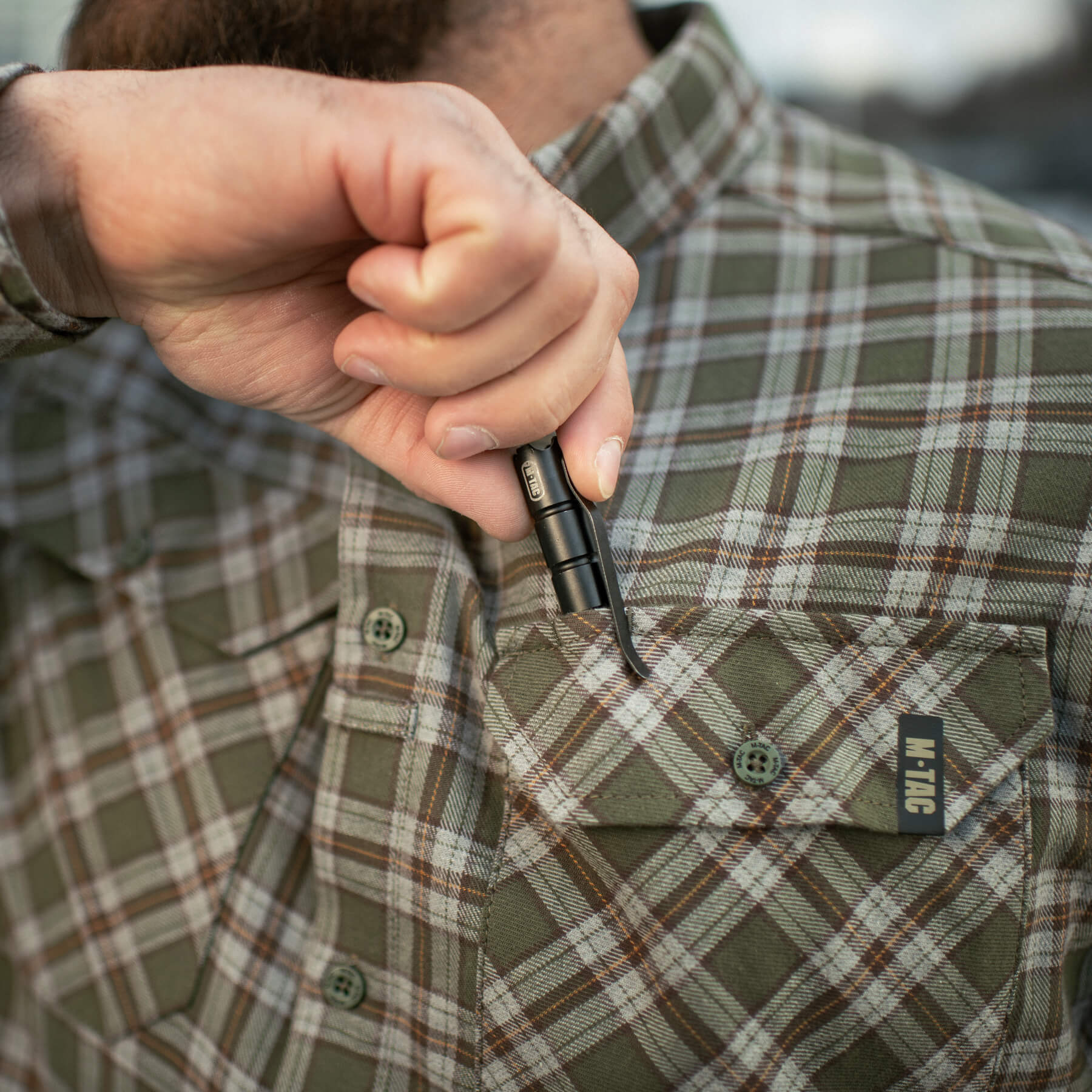 M-Tac рубашка Lumberjack Cotton Shirt Olive/Grey — 27