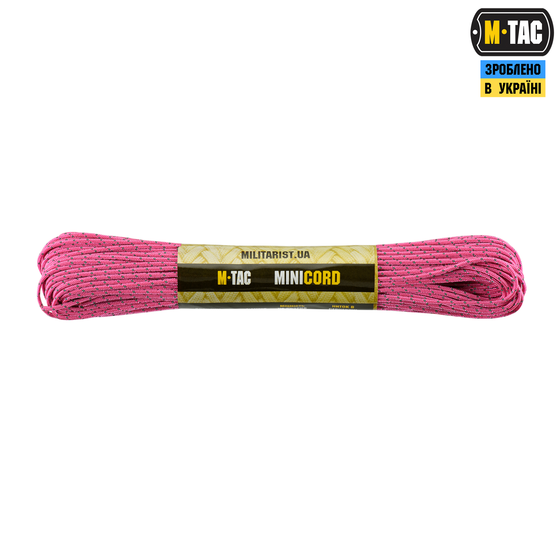 M-Tac паракорд Minicord 30m Reflective Neon Pink — 2