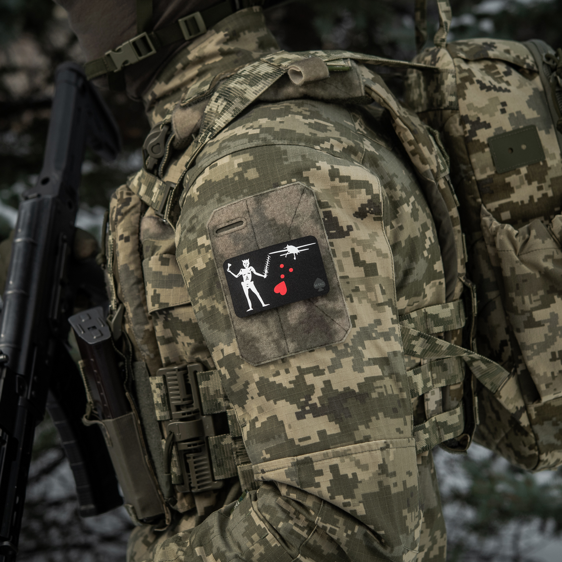 M-Tac нашивка прапор Чорна Борода Бобер Black — 9