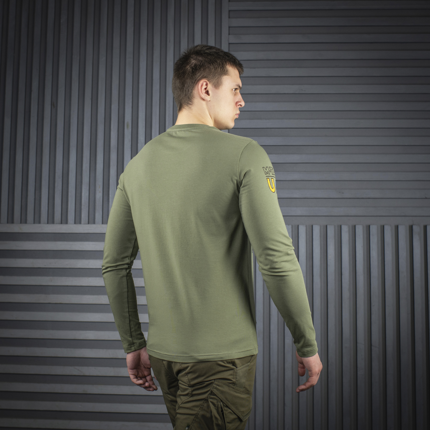 M-Tac футболка UA Side длинный рукав Light Olive — 13