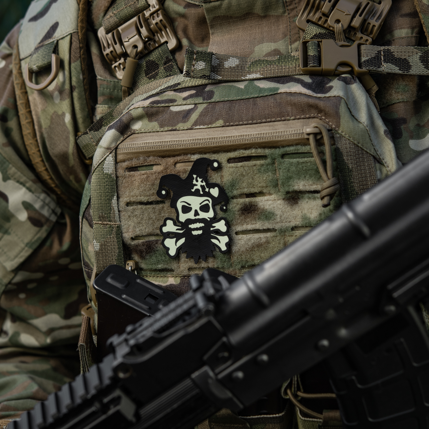 M-Tac нашивка Посміхнись Black/GID — 4