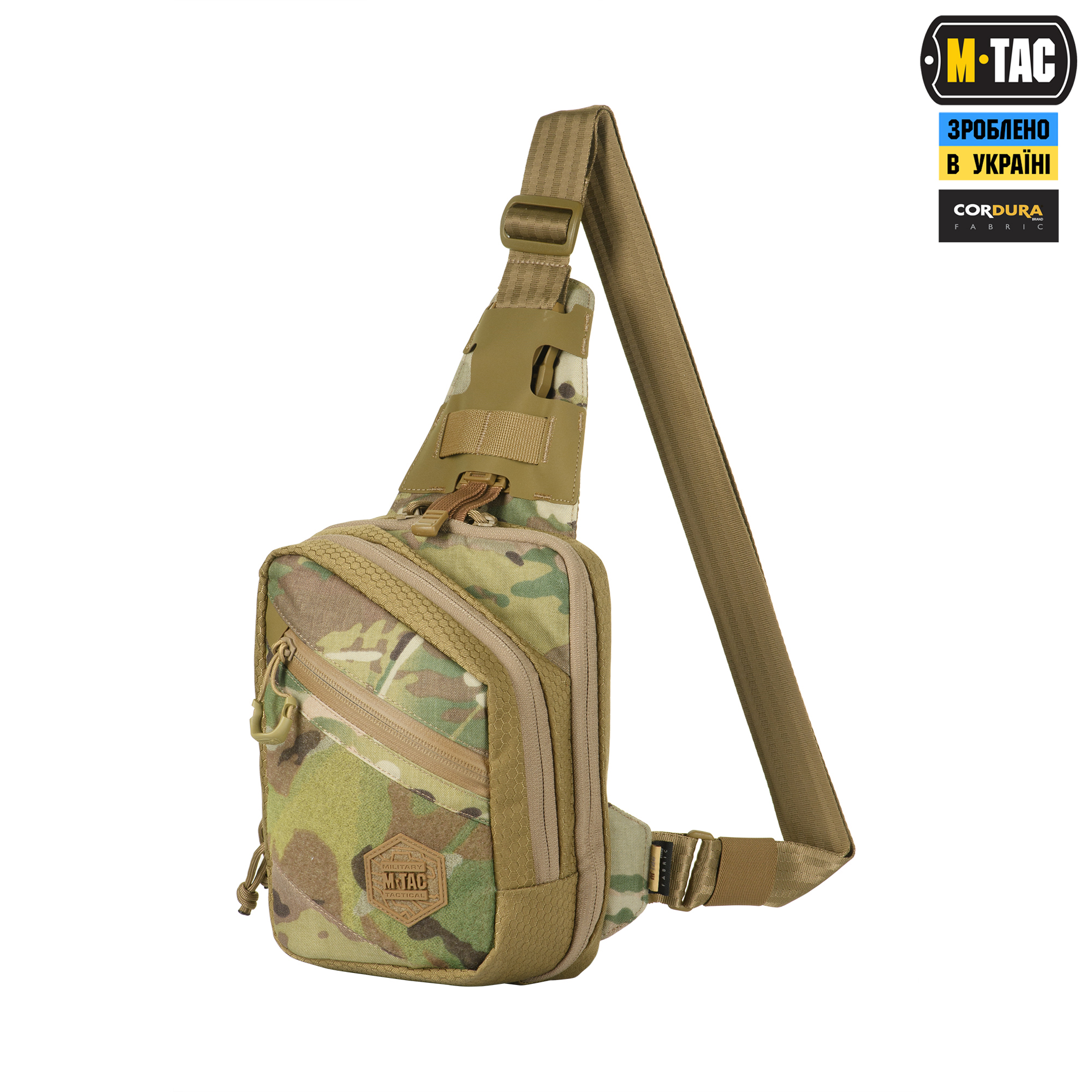 M-Tac сумка Sling Pistol Bag Elite Hex с липучкой Multicam/Coyote — 2