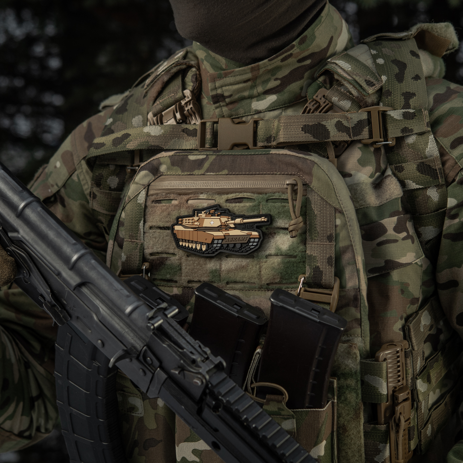M-Tac нашивка ABRAMS (PVC) coyote — 3