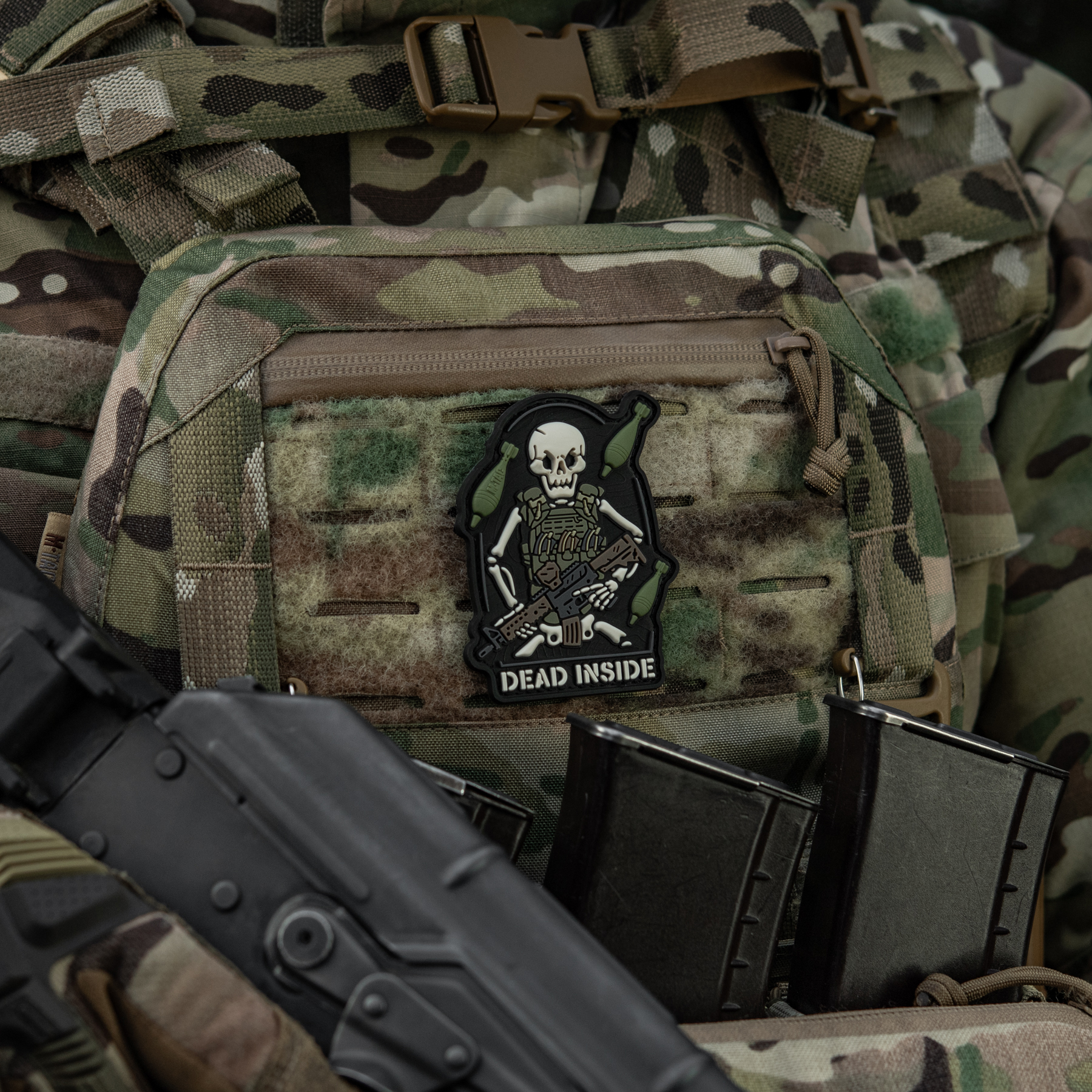 M-Tac нашивка Dead Inside Black/Olive — 8
