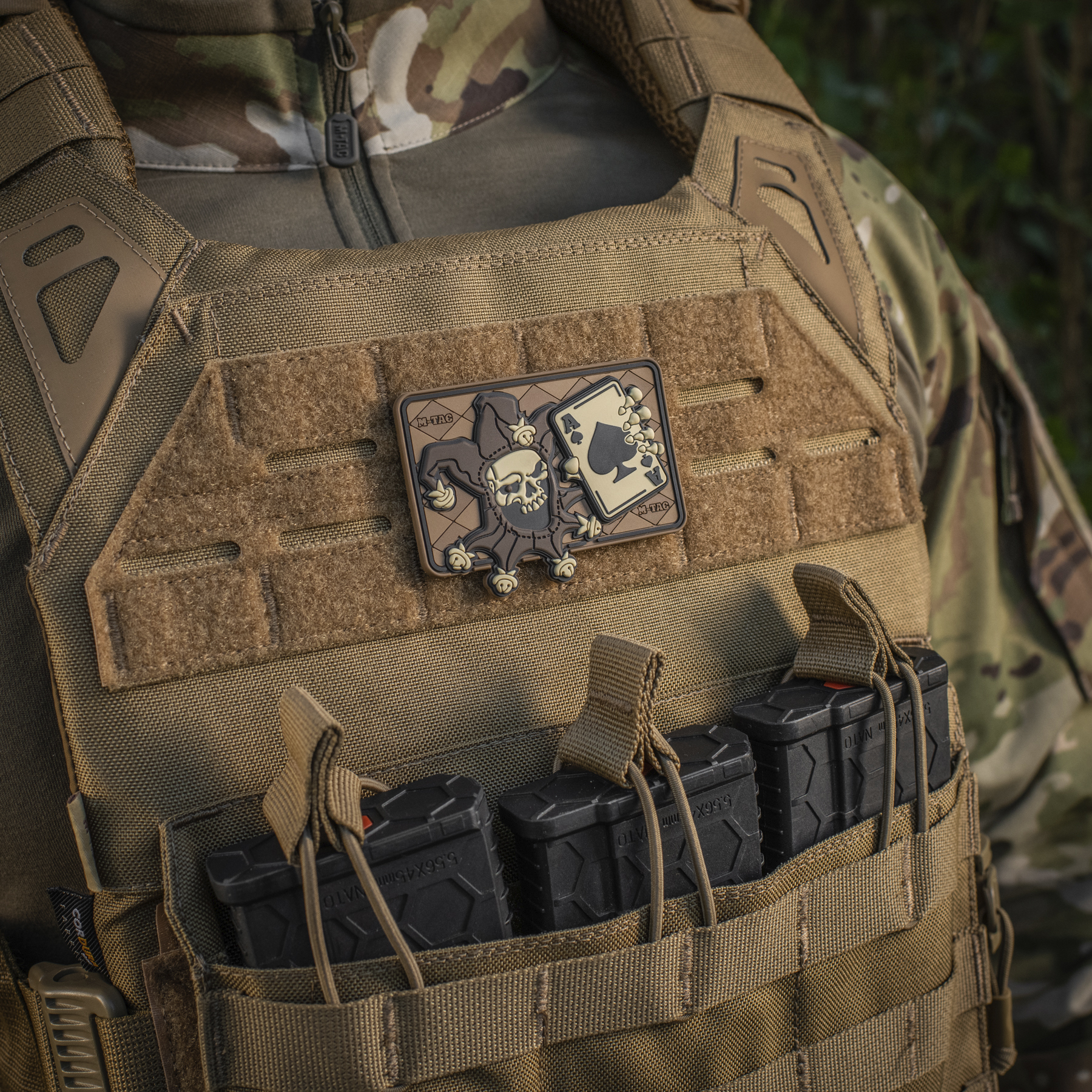 M-Tac нашивка Joker Skull 3D PVC Coyote — 7