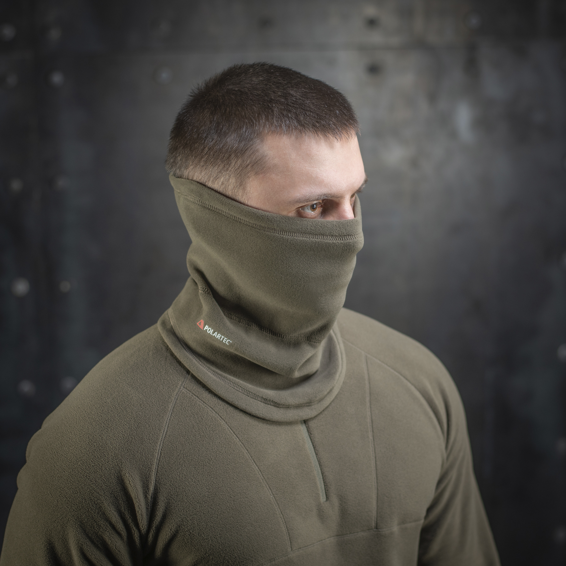 M-Tac шарф-труба анатомический Polartec Dark Olive — 8