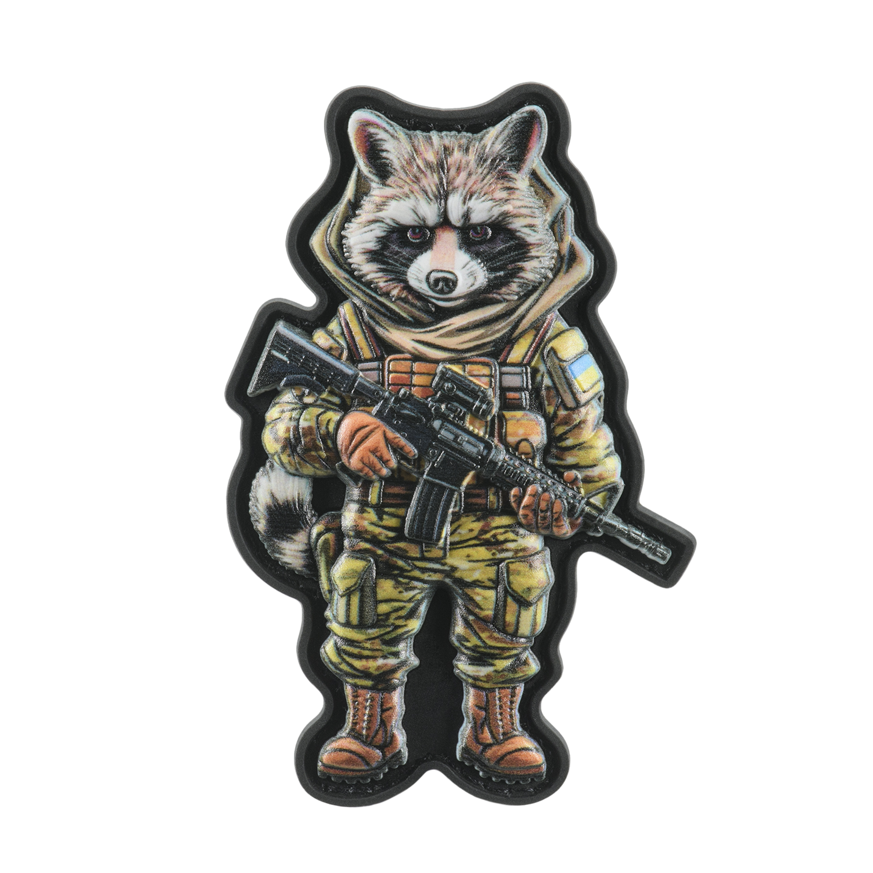 Нашивка Raccoon UA PVC MC — 2