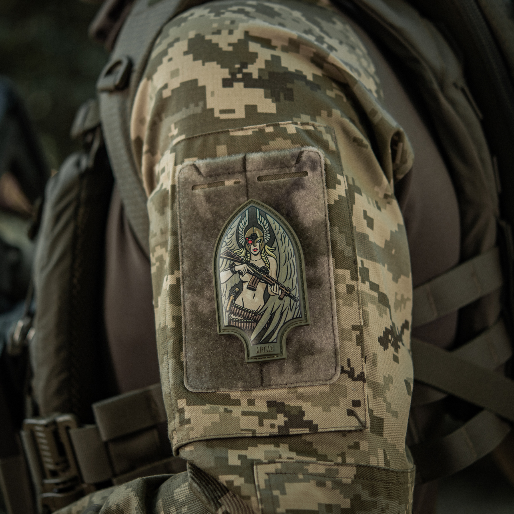 M-Tac нашивка Піка Валькірія PVC друк Olive — 8