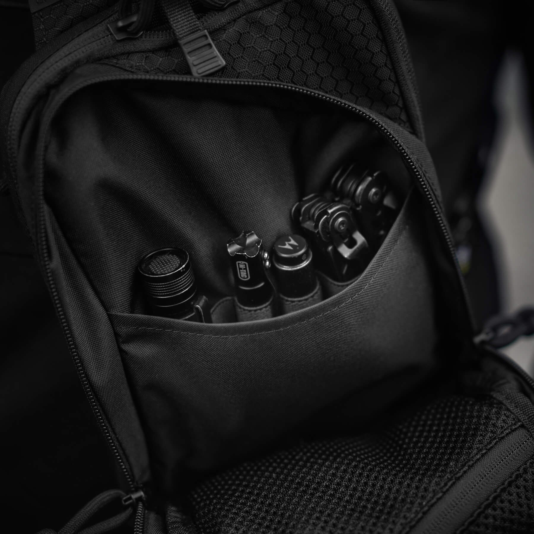 M-Tac сумка Sling Pistol Bag Hex с липучкой Black — 40