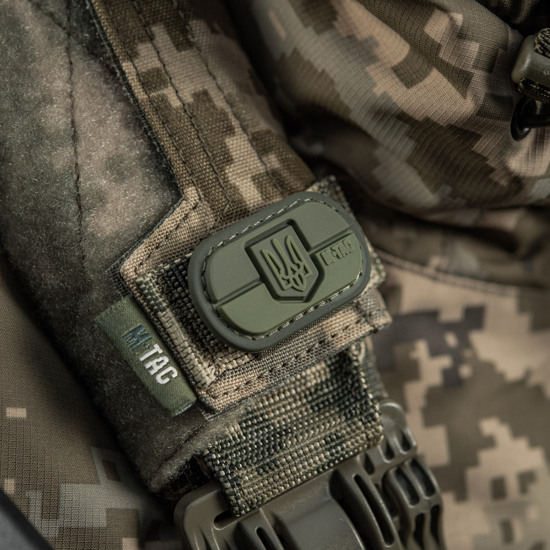 M-Tac MOLLE Patch Прапор України з гербом PVC Ranger Green — 7