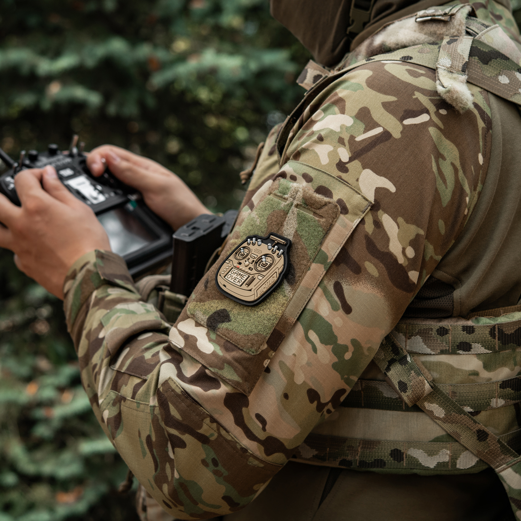 M-Tac нашивка пульт FPV койот (PVC) — 12