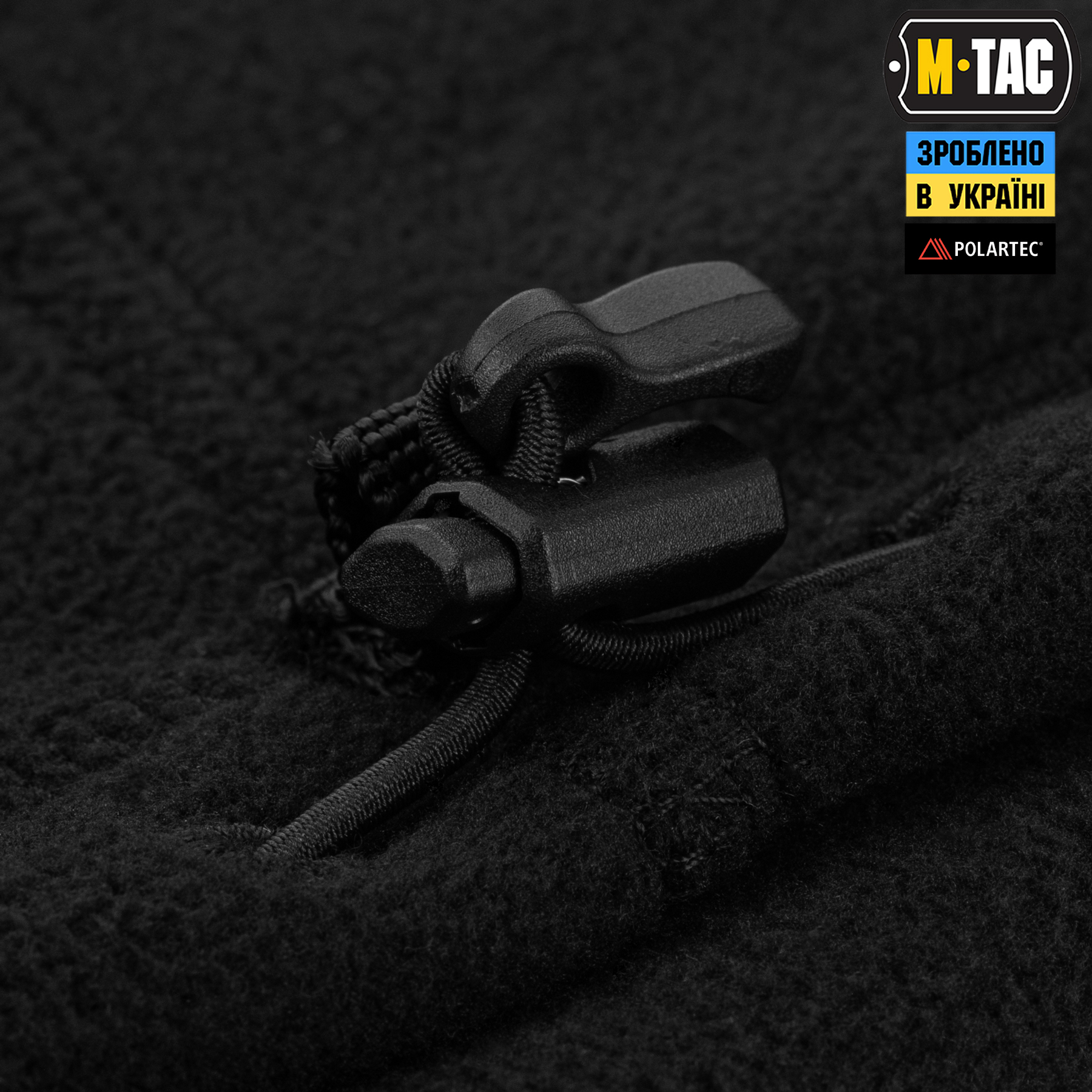 M-Tac шарф-труба Elite короткий с затяжкой флис (320г/м2) Black — 5